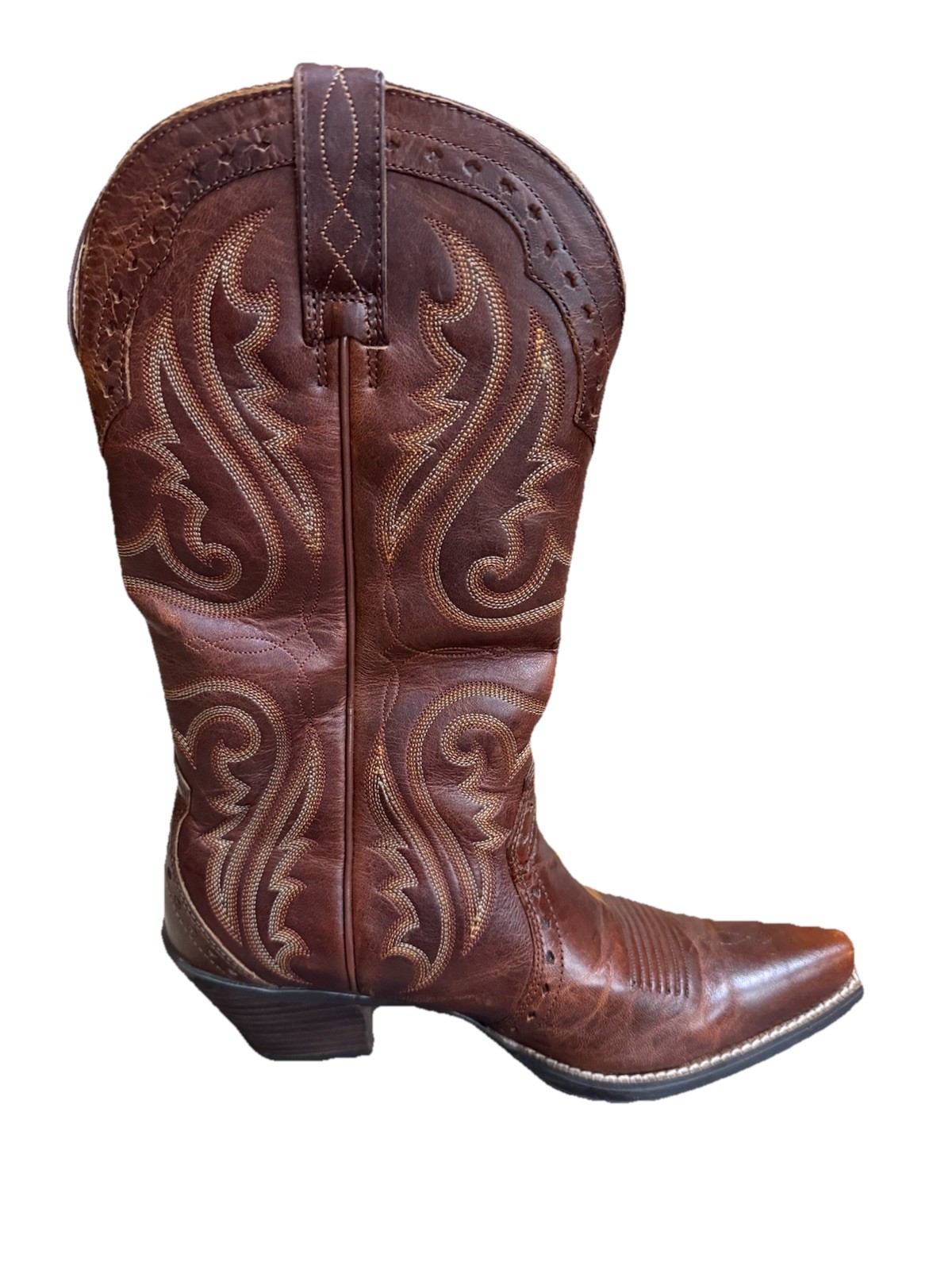 Ariat Heritage Western X Toe Boots Women’s 8.5 B Vintage Caramel Brown Leather