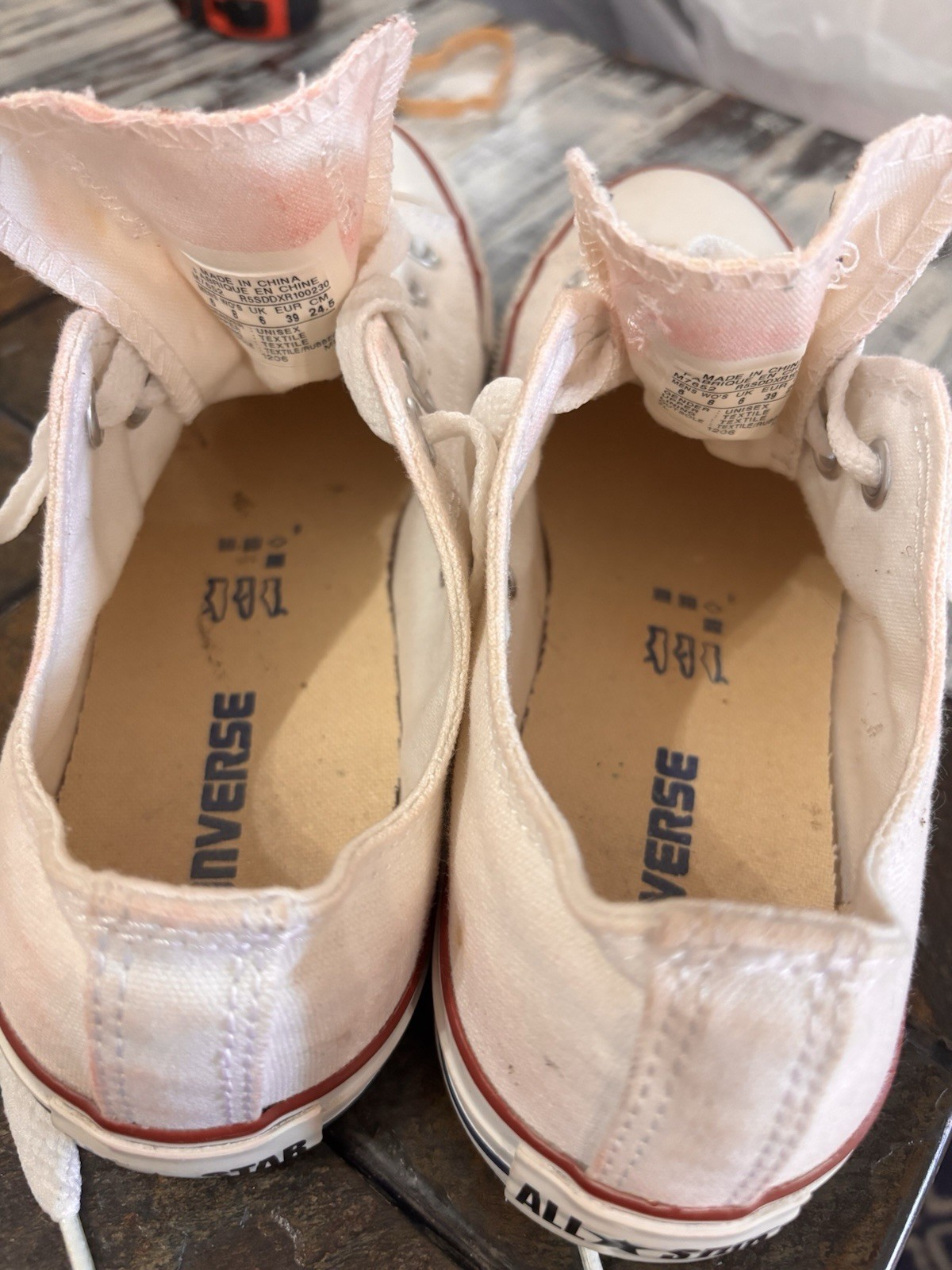 Converse All Star Low Top Lace-Up Sneakers White Unisex Adults Sz 6M 8W Classic