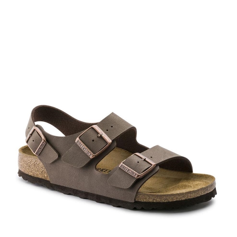 BIRKENSTOCK MILANO MOCHA MOCCA MEDIUM/NARROW WIDTH MEN’S WOMEN’S BROWN SANDALS B