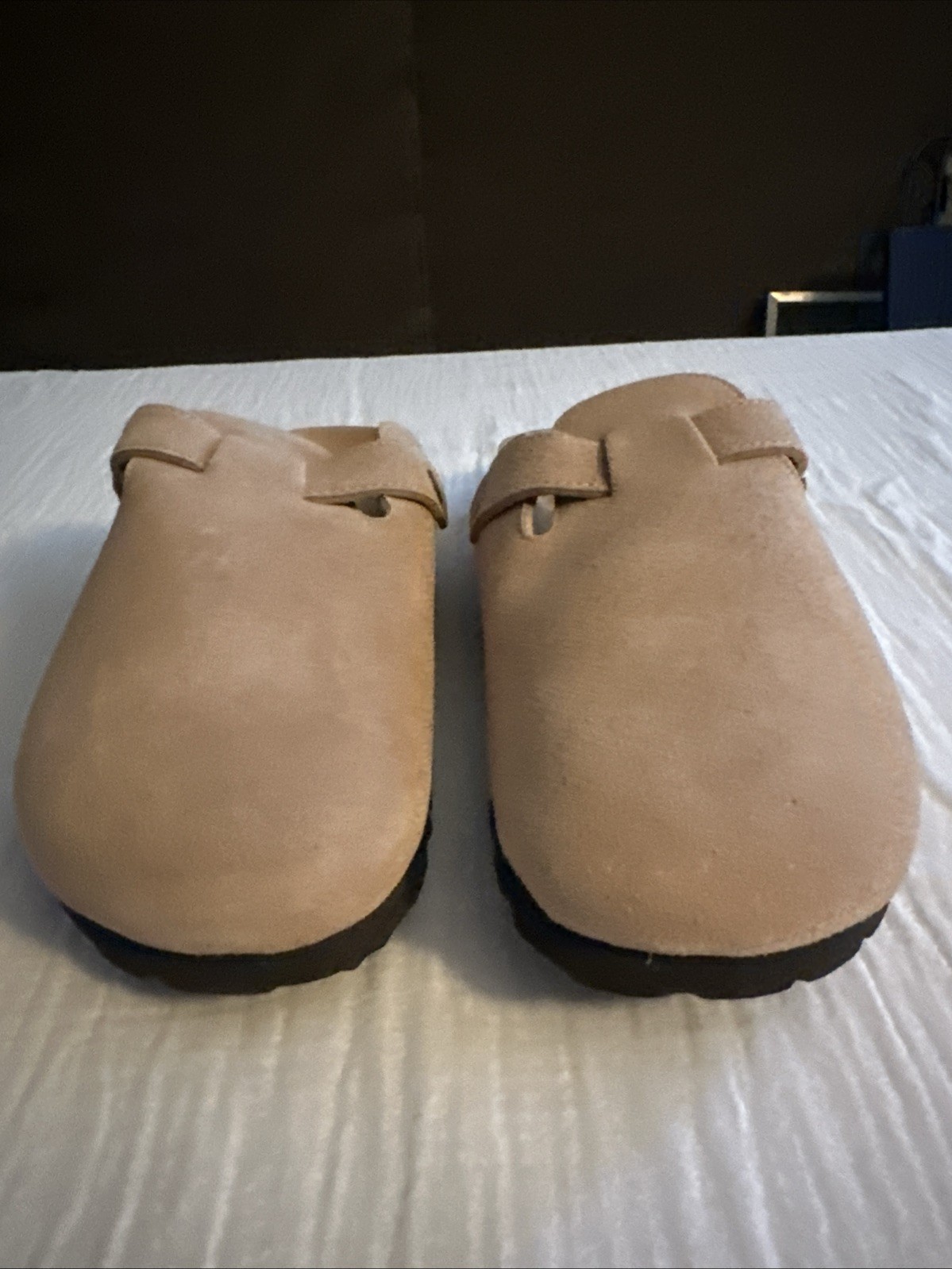 ODOLY Unisex Cork Footbed Slide Sandal Sz 38 With Arch Support
