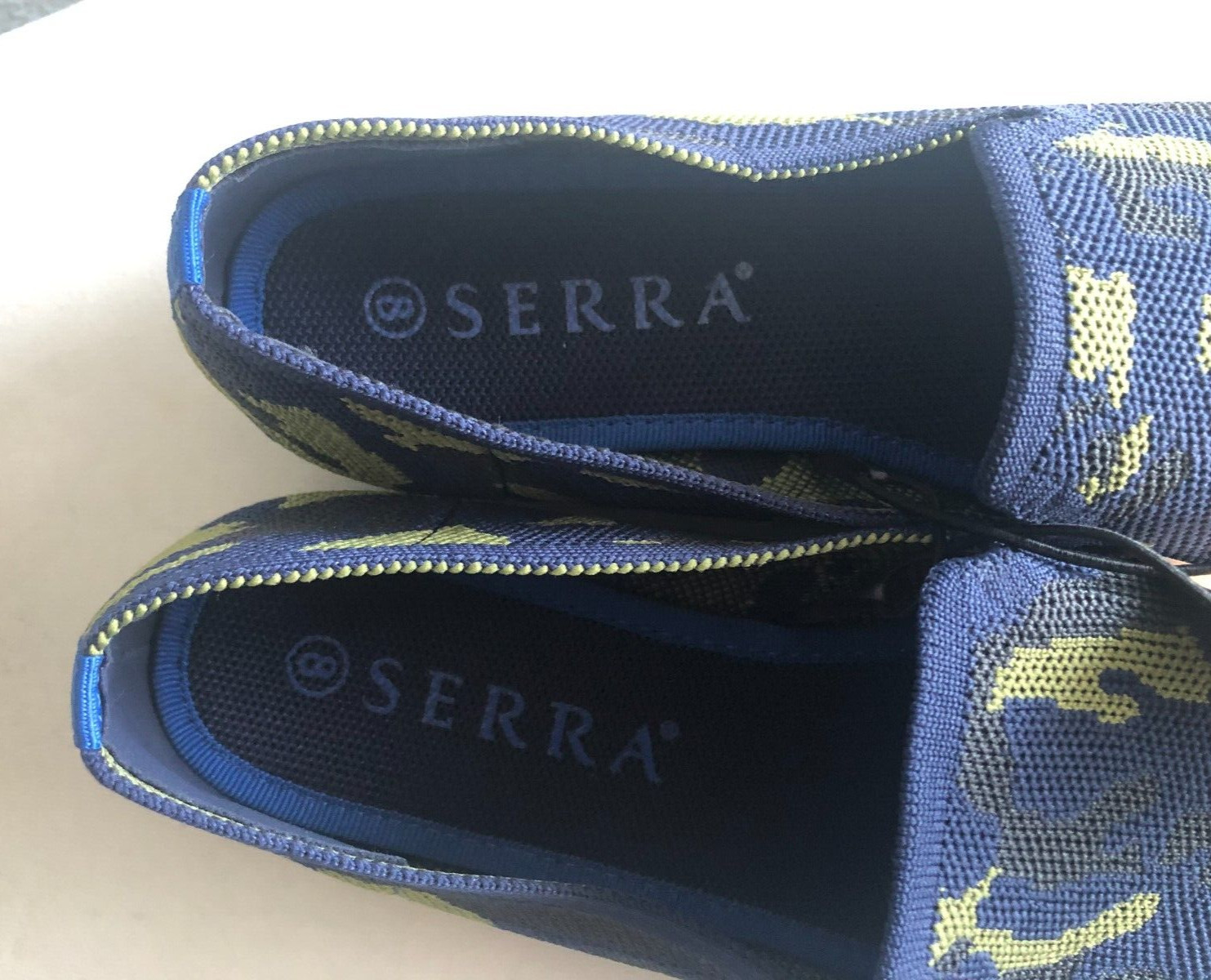 Women Camo Mesh Slip-on Flats/Shoe’s Made from Recycled Materials Size 8