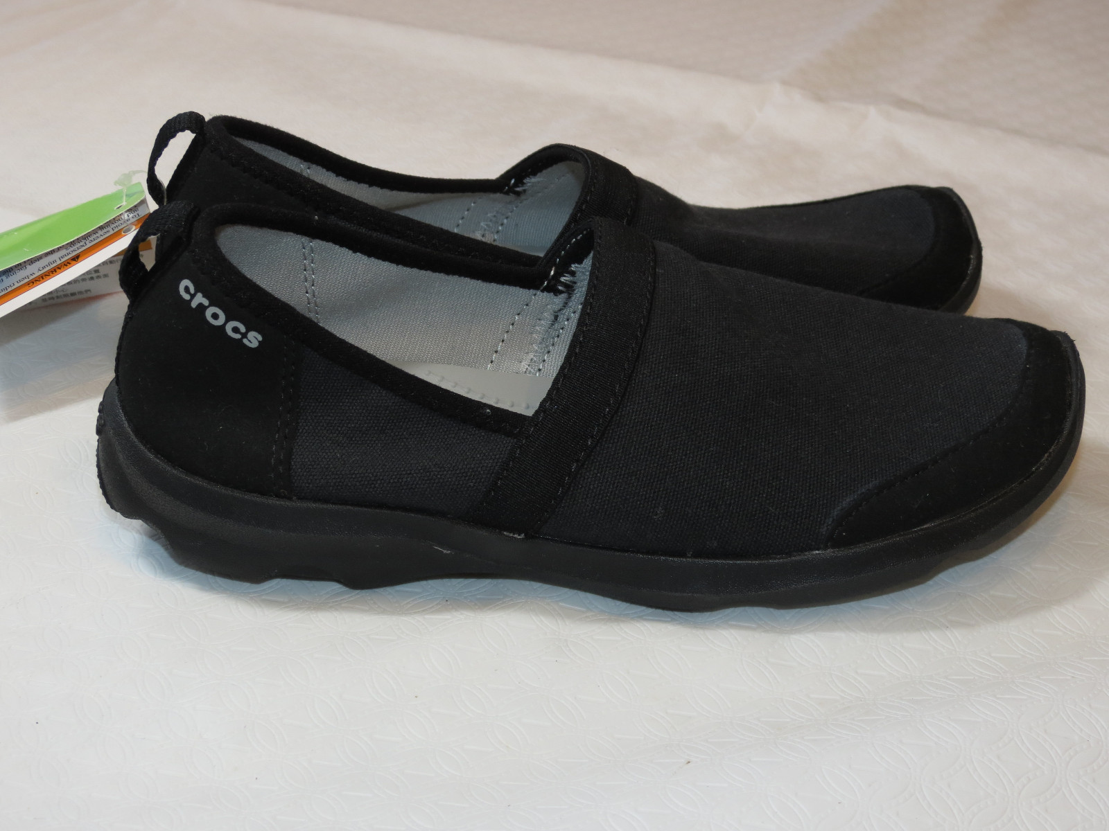 Womens crocs BusyDay 2.0 Stretch Canvas Aline shoes W 6 W6 Standard Fit NWT*^