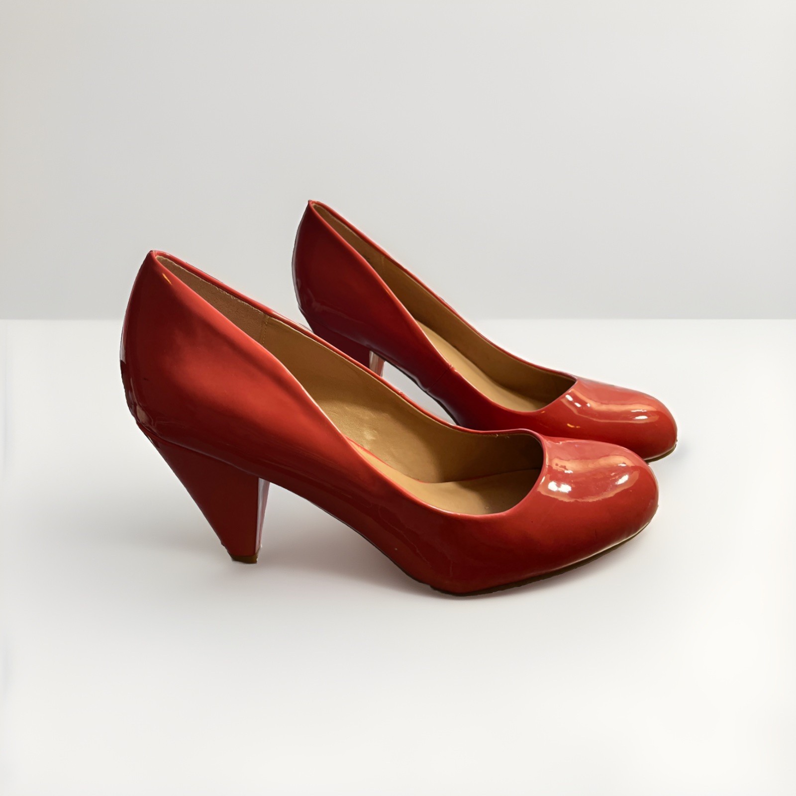 Mix No. 6 Selisa Pink Salmon Patent Leather Pumps Size 8