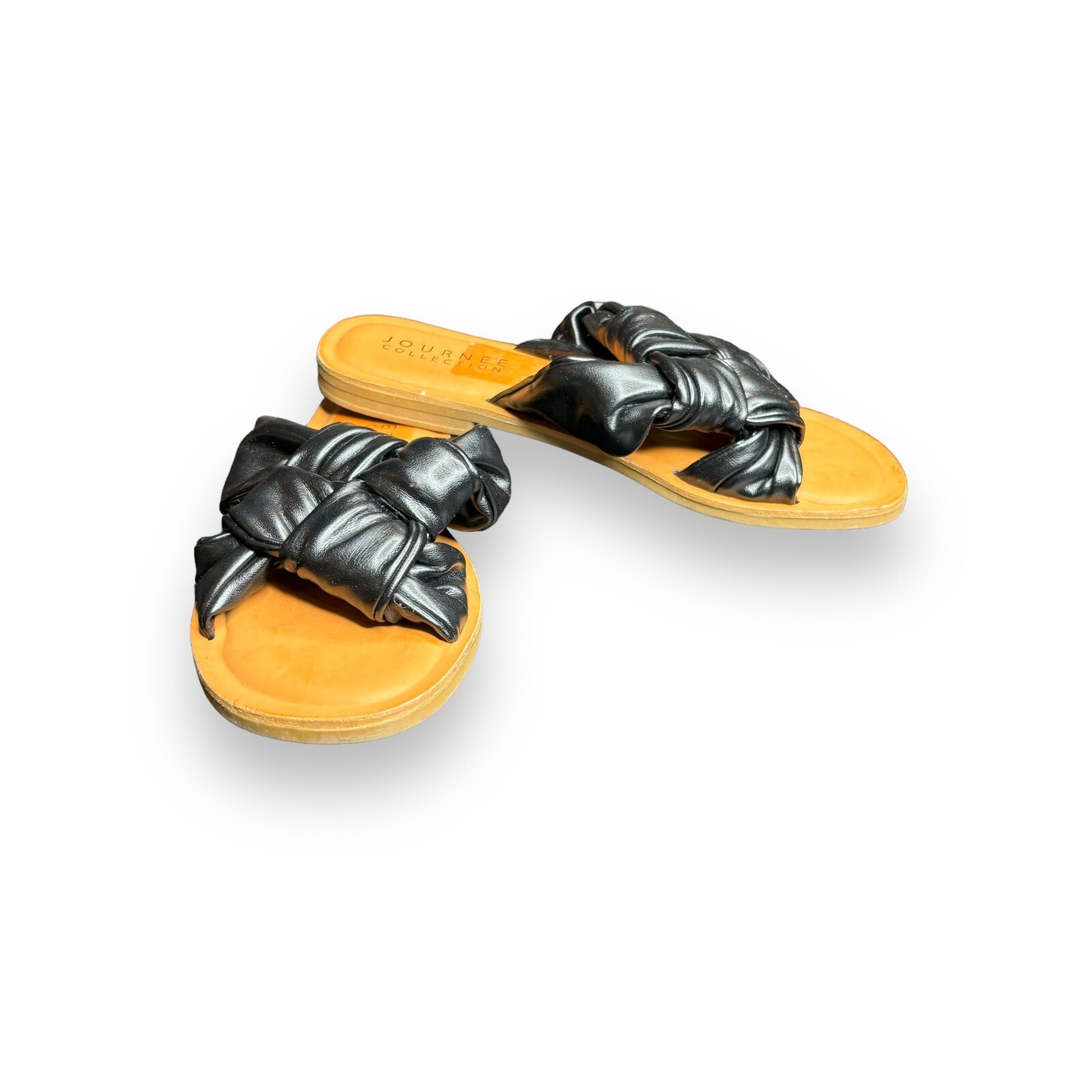 Journee Collection Women’s Tru Comfort Foam™ Kianna Sandal Brown/ Black Size 9