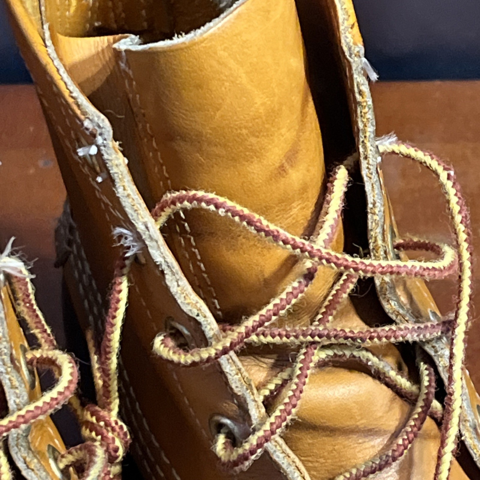 LL Bean Womens Maine Hunting Shoe Leather & Rubber Waterproof Duck Boots Size 8