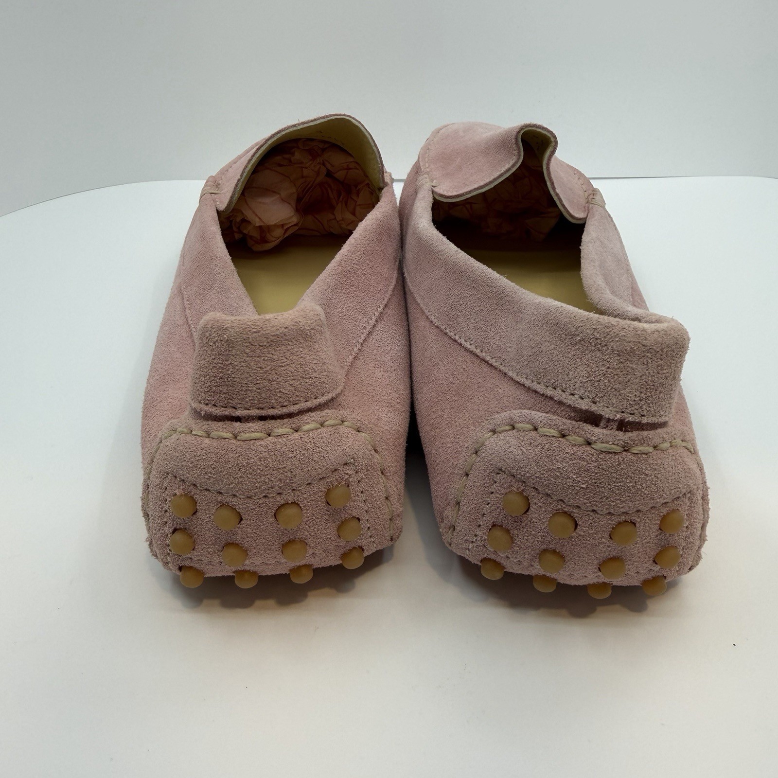 M Gemi The Felize Italy Suede Moccasins Pale Blush Women’s 39.5 / 8.5W Or 9N