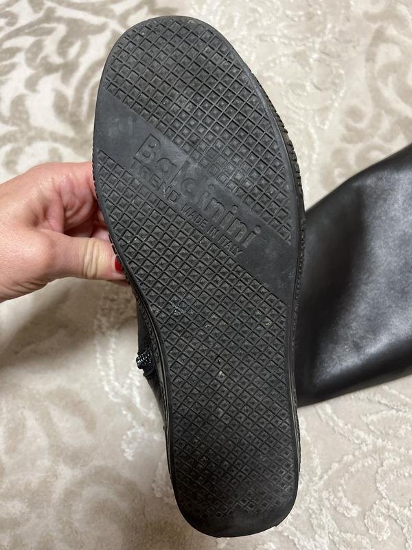 Women Baldinini boots black leather 36.5 #5G0F