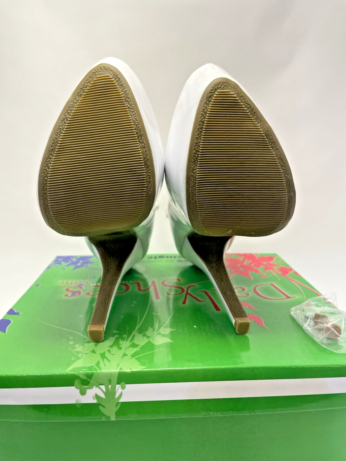 Daily Shoes Platform Sophie White Stiletto High Heels Size 8