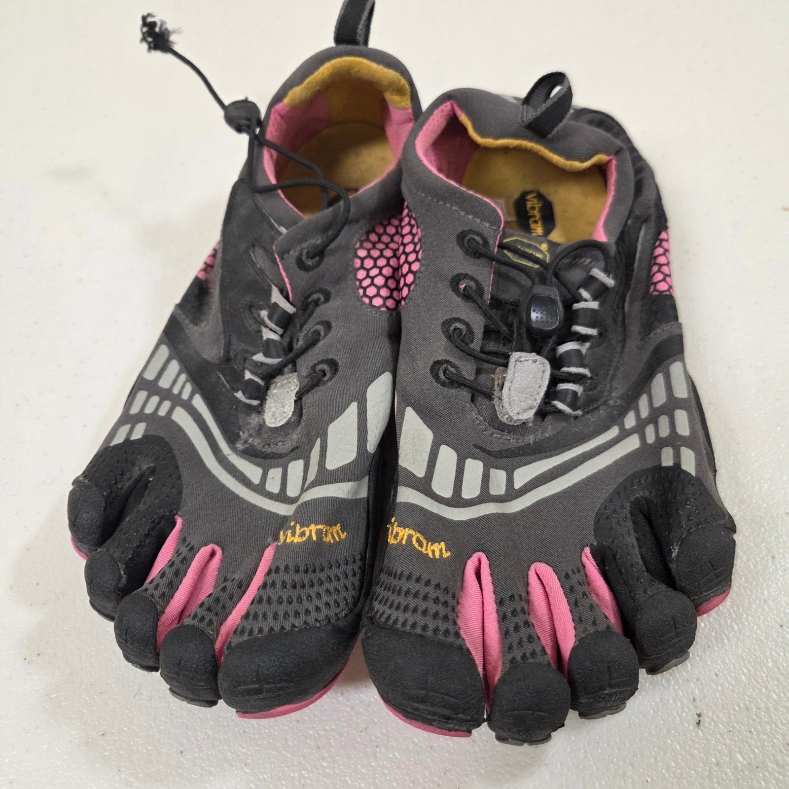 Vibram FiveFingers Bikila LS EU 40 Black Pink Barefoot Running Shoes W3753