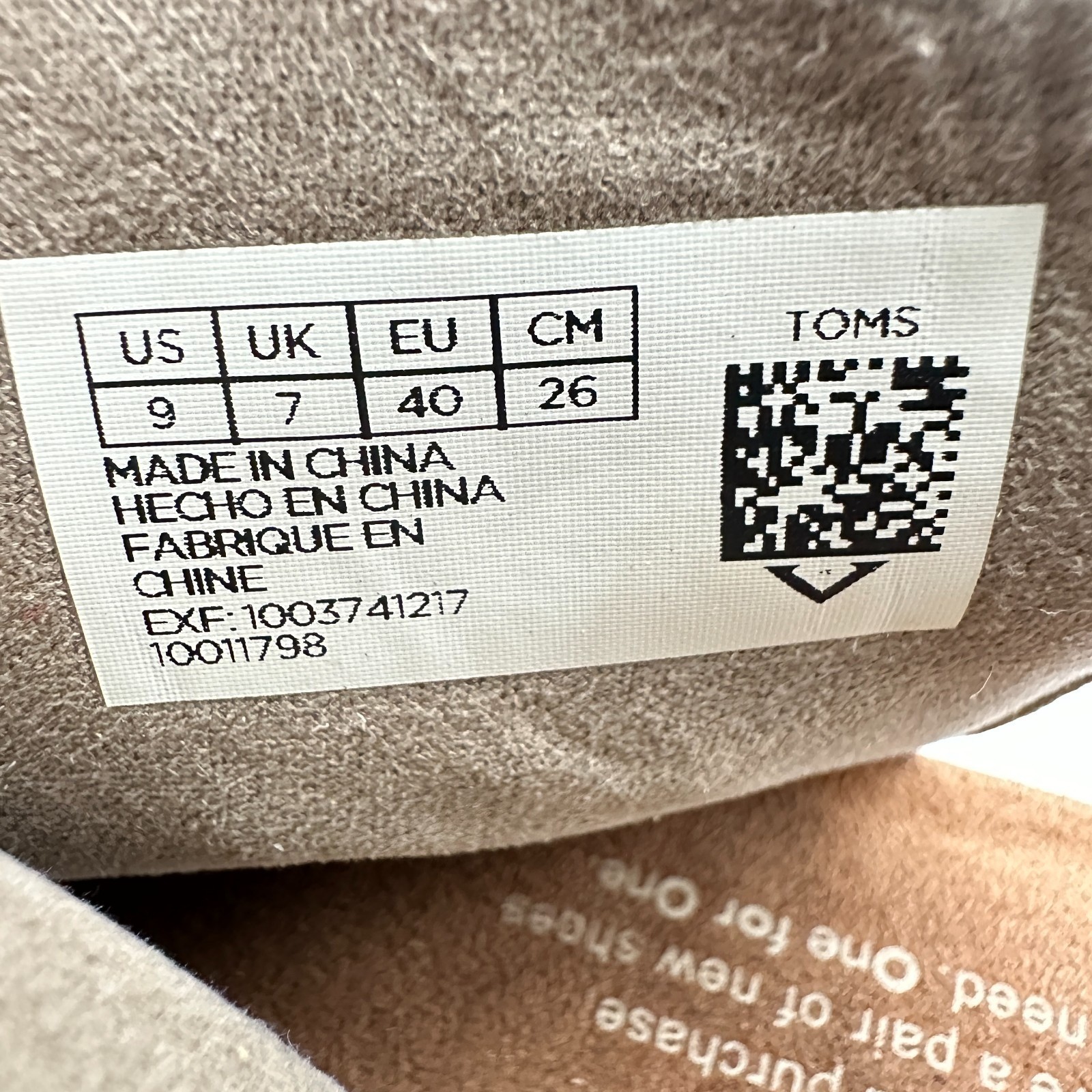 New TOMS Majorca Peep Toe Booties 9 Taupe Suede Block Heel Boho Festival Sandals