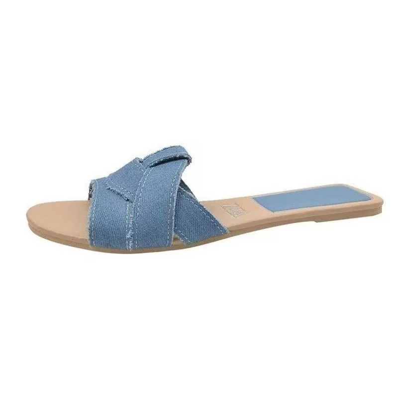 2025New Fashion Slippers Women Sexy Flat Sandals Casual Ladies Sand Beach