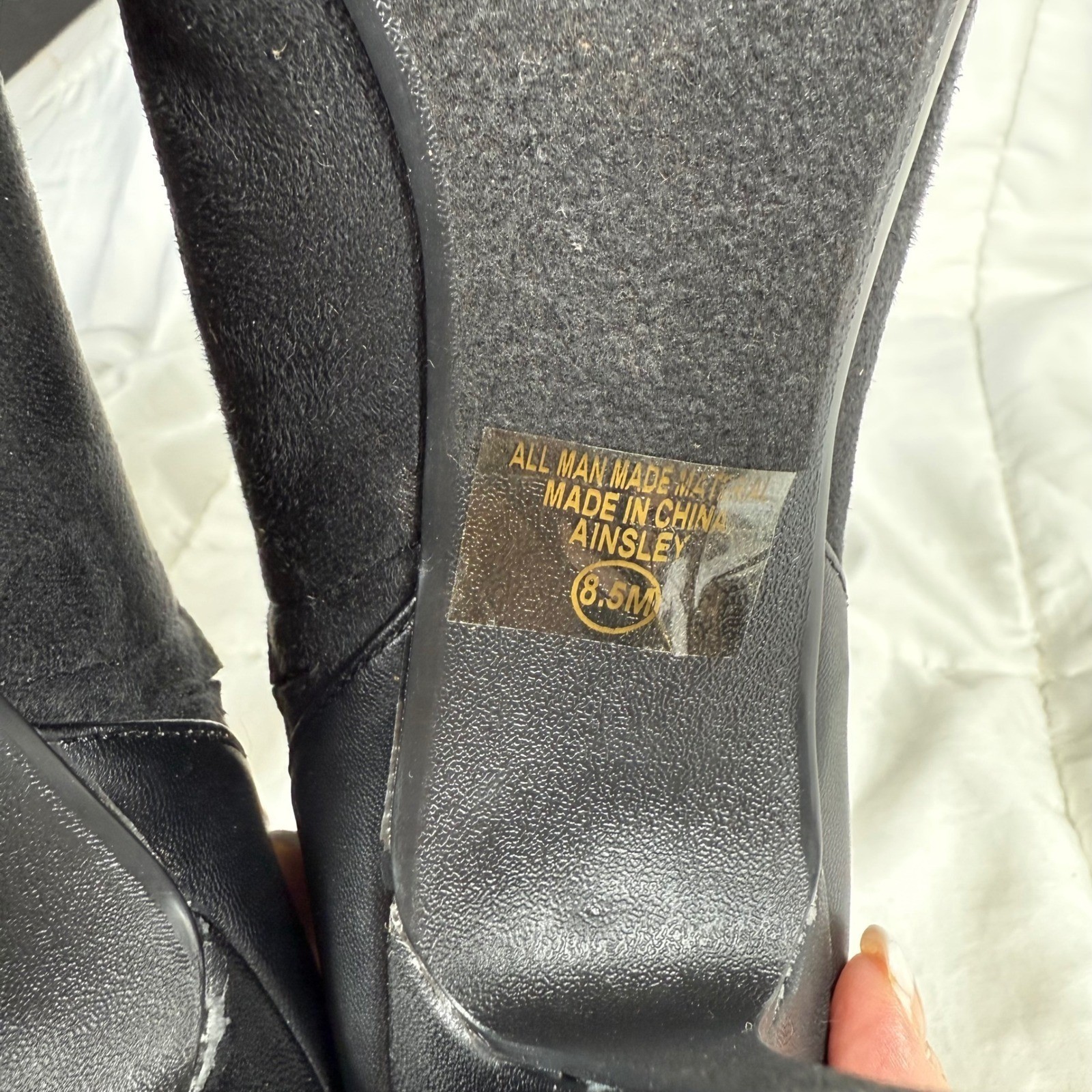 NIB Paprika Ainsley Black Cutout Ankle Boots Stiletto Heel Women’s Size 8.5M