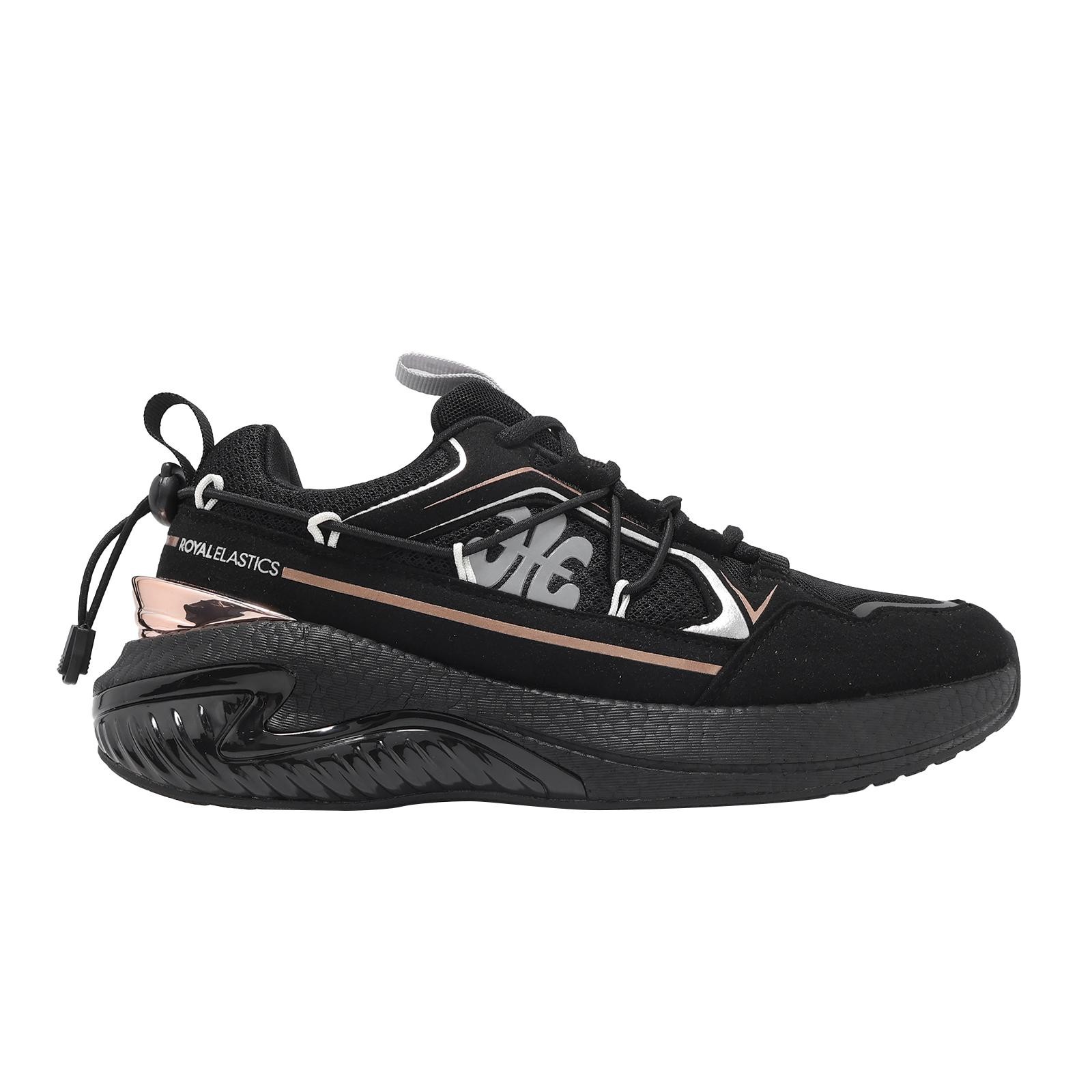 Royal Elastics Star III 3 Black Rose Gold Women Casual Slip On Shoes 910261-997