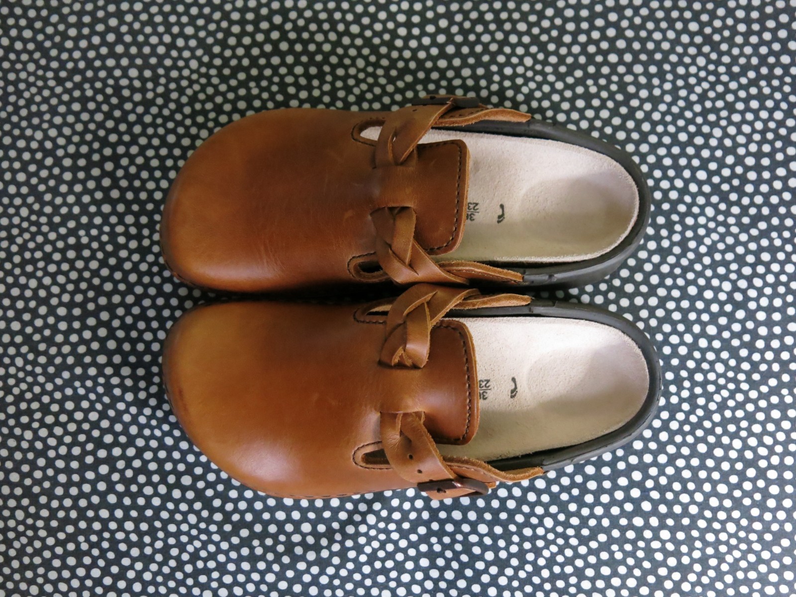 Birkenstock Boston leather clogs with braided strap Antwerpen EU 36 US 5-5.5 M