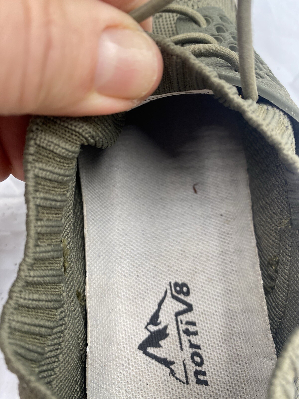 NORTI V8 AQUA-K2 Women’s Size 5 Army Green Comfort Hiking Sneakers