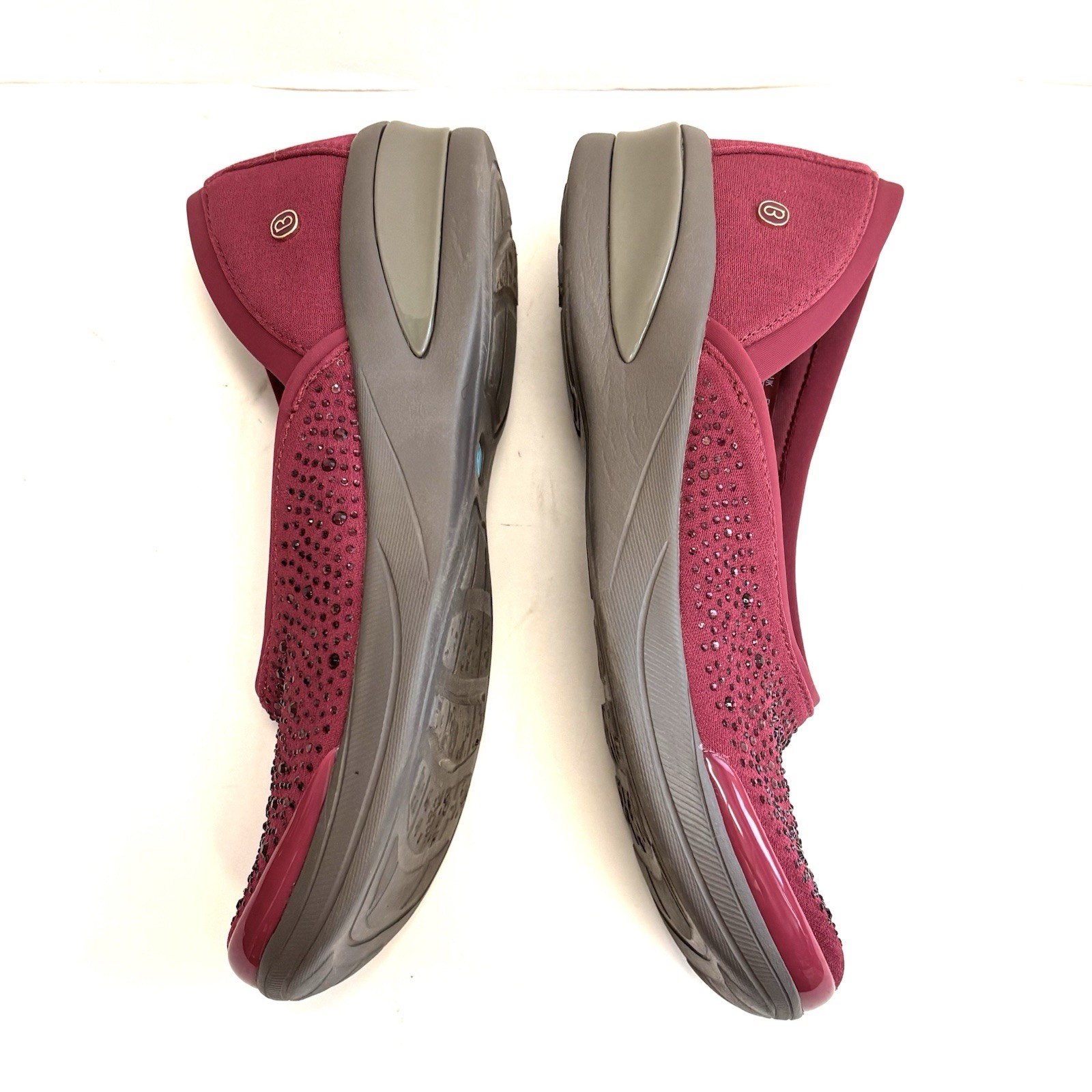 Bzees Fusion Washable Slip On Stretchy Shoes Cranberry Red Women’s 7.5M