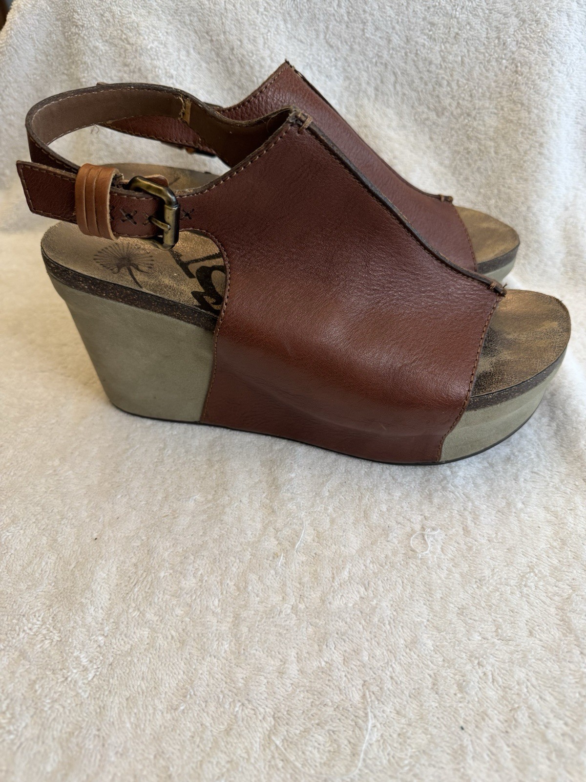OTBT Jaunt Platform Wedge Sandals Size 10 Brown Boho Festival Comfort Shoes