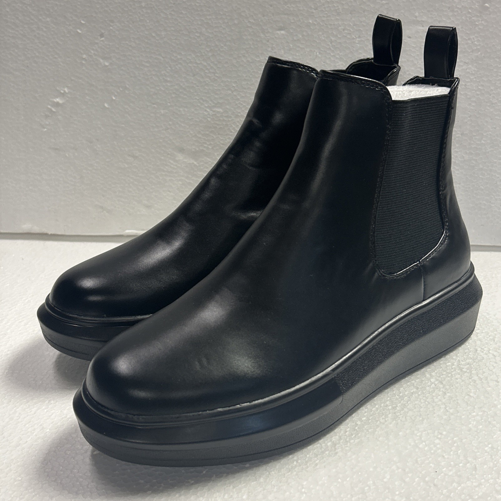 Olivia Miller Women Black Cuff Casual Ankle Boots Size 9