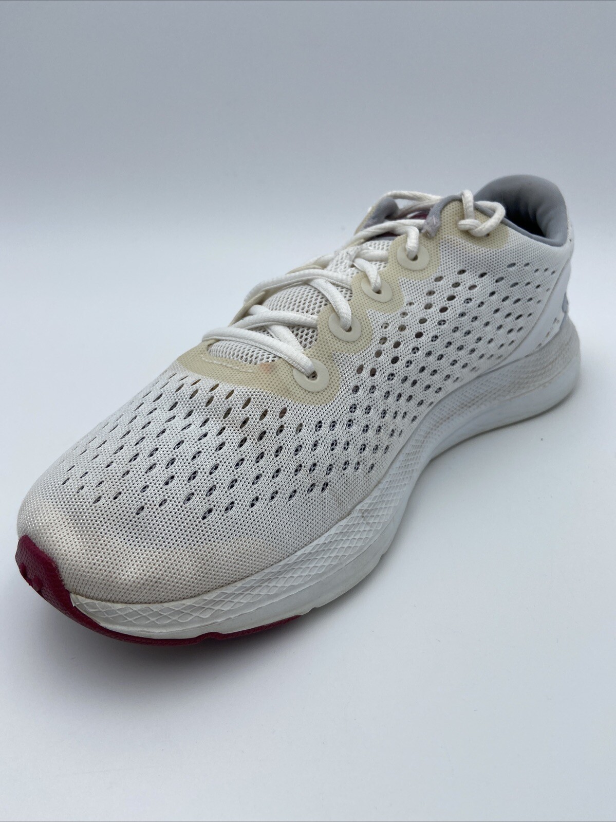 Under Armour Womens Charged Impulse White Athletic Shoes 9 Medium (B,M) #Y