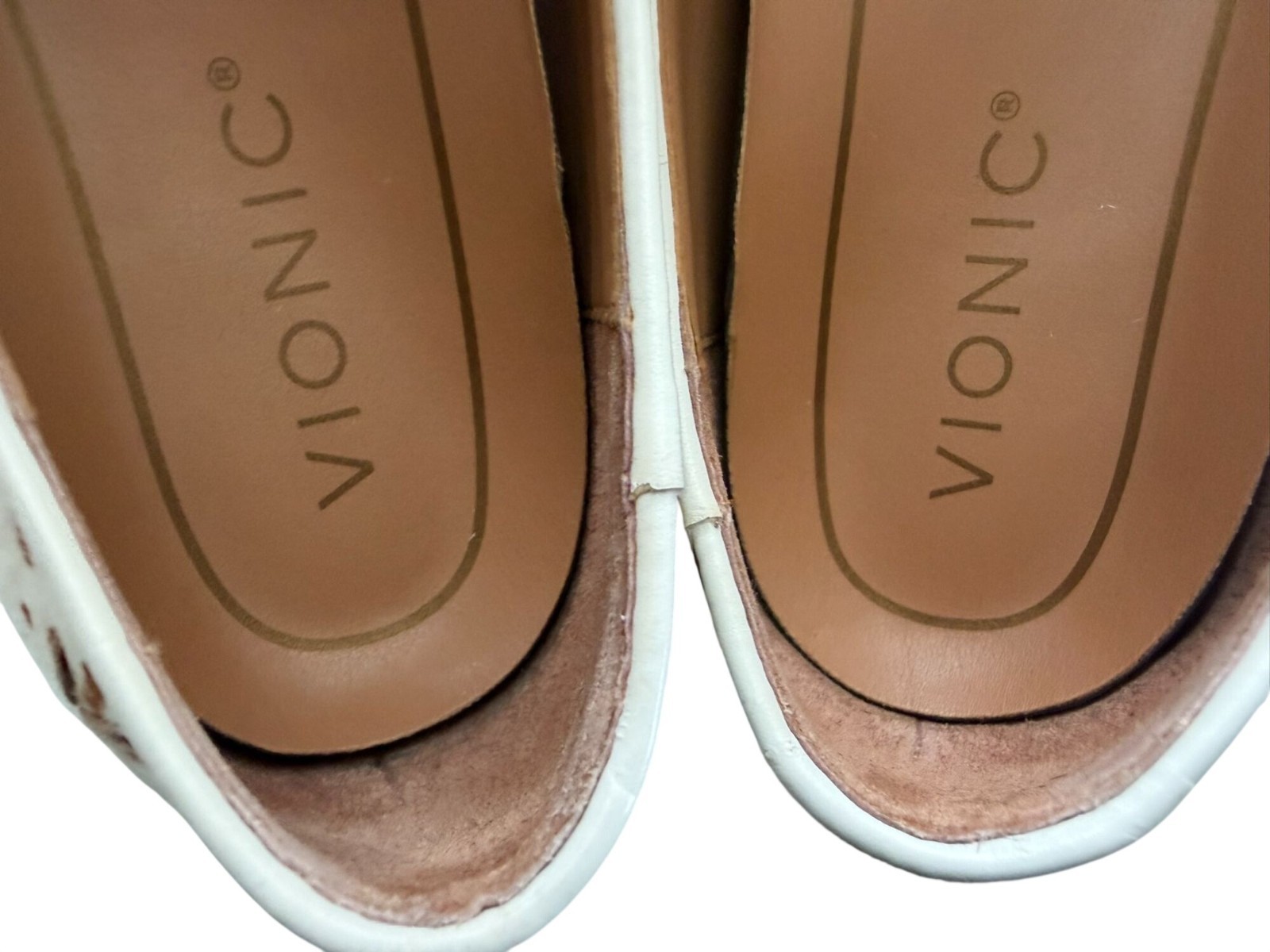 Vionic Cow Print Hair-On Upper Slip-On Loafers W 7.5