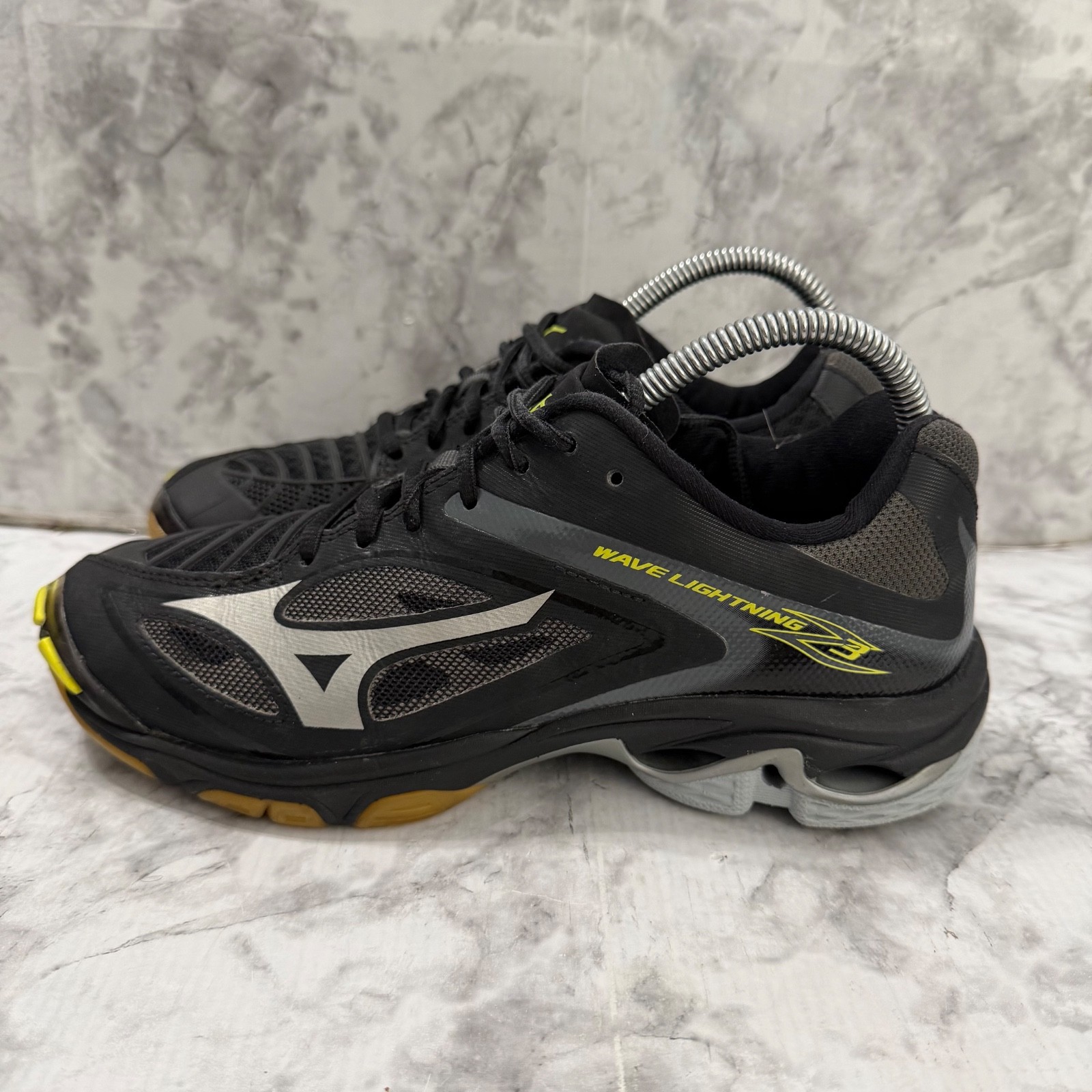 Mizuno Wave Lightning Z3 Shoes Womens 8 Volleyball Black Low Athletic Sneakers