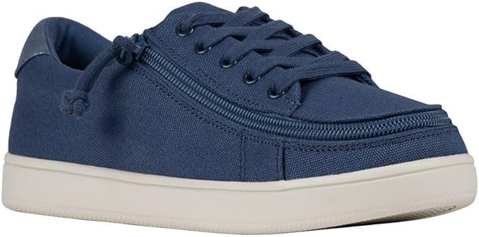 NEW Billy Footwear Women Sneaker Low Top Zip Up Blue Adaptive Size 7.5 W KF113