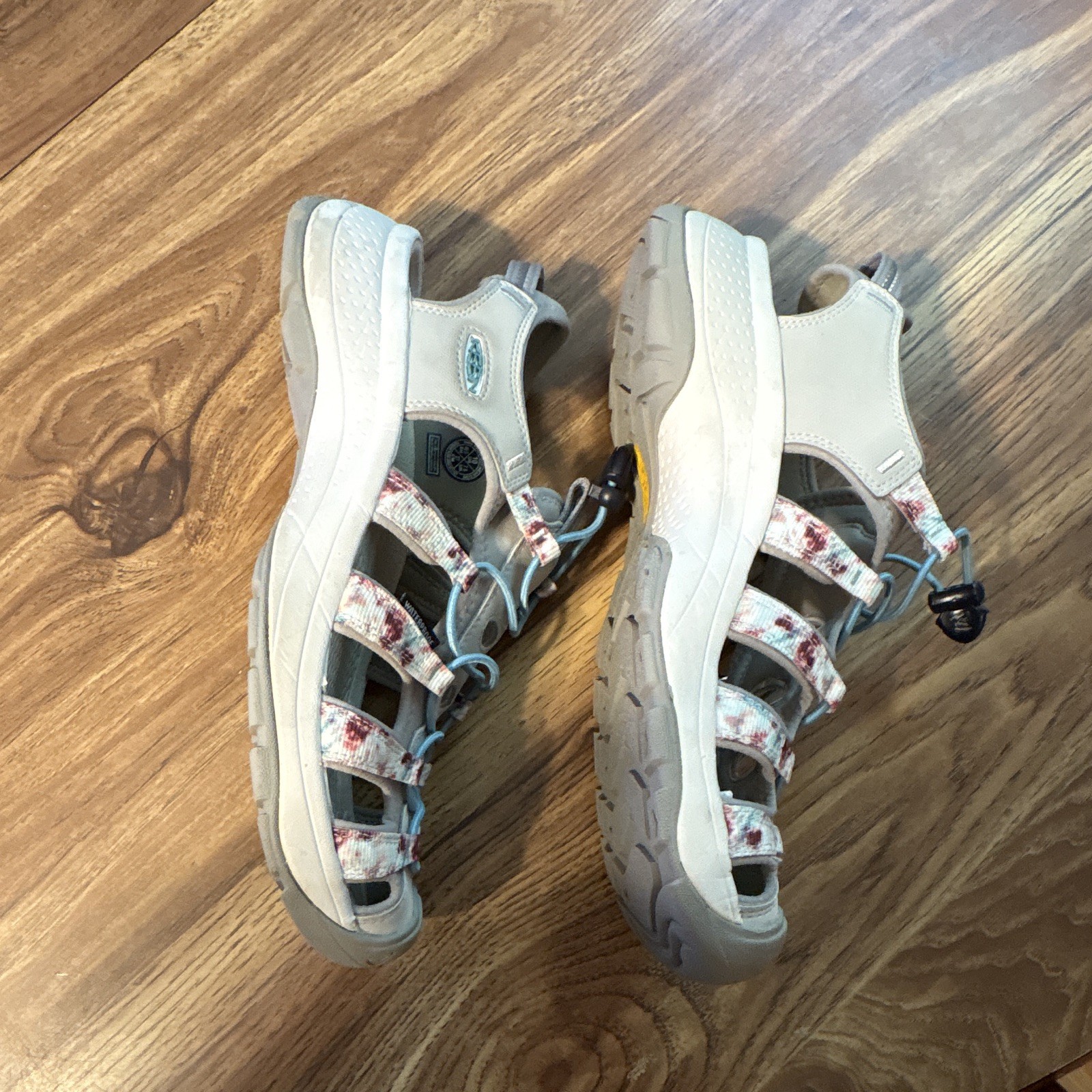 KEEN Women’s Strappy Floral Sport Sandals Slip On Beige Blue Pink US 10