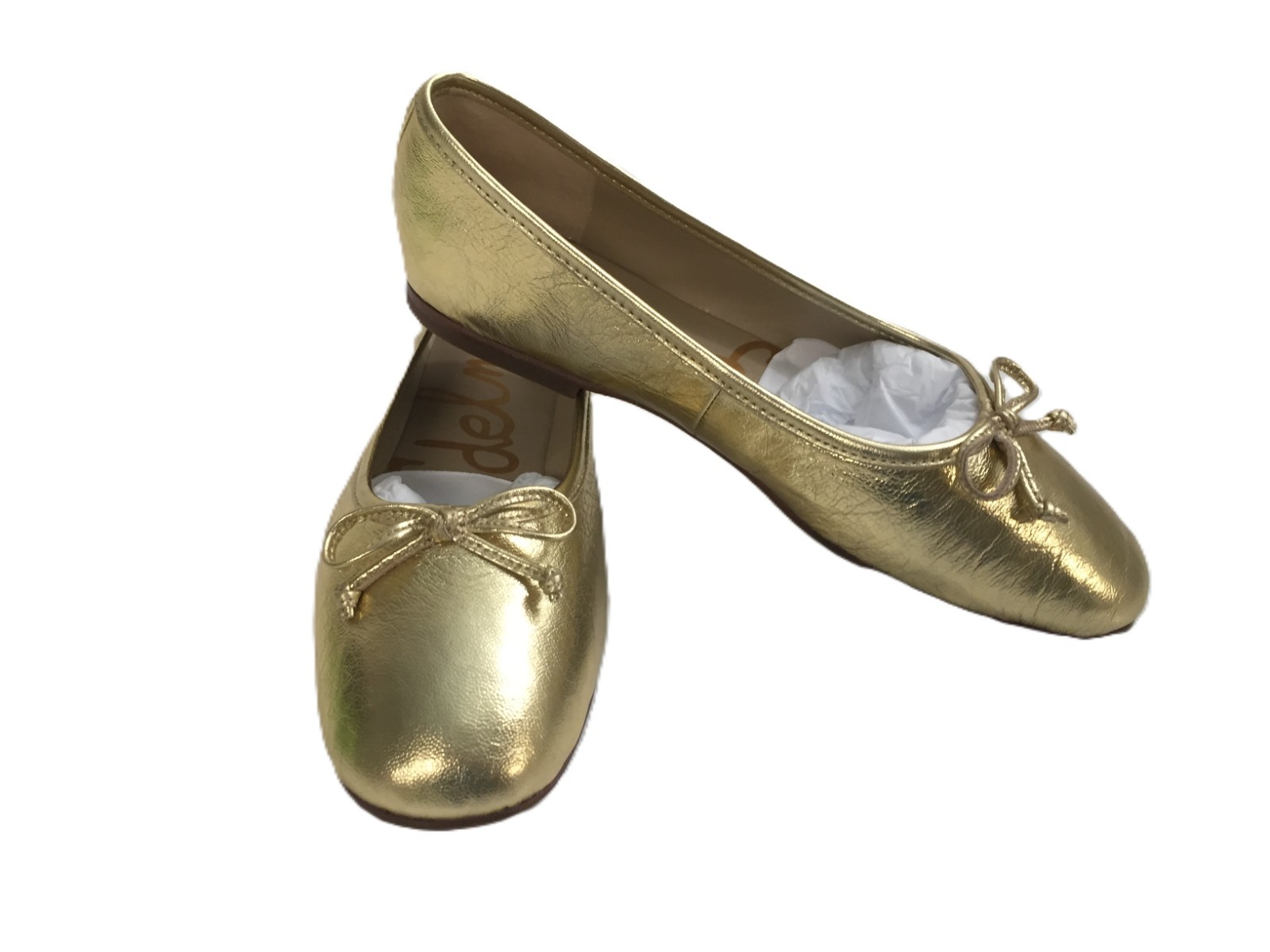 Sam Edelman Womens Alie Ballet Flat Amber Gold