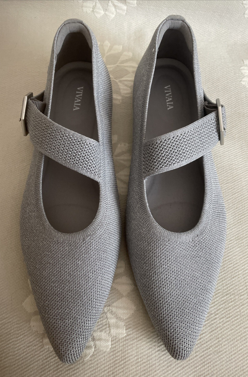 Vivaia Pointed-toe Mary-Jane Flats (Maria) Sz 43