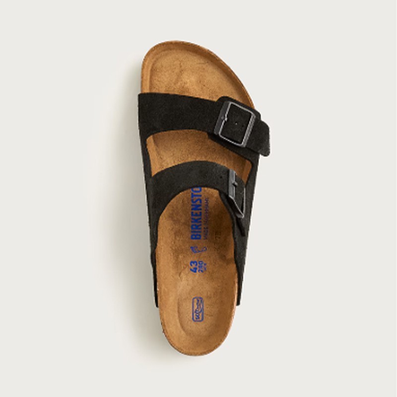 Birkenstock Arizona Black Suede Leather Men’s and Women’s Sandals Select Size