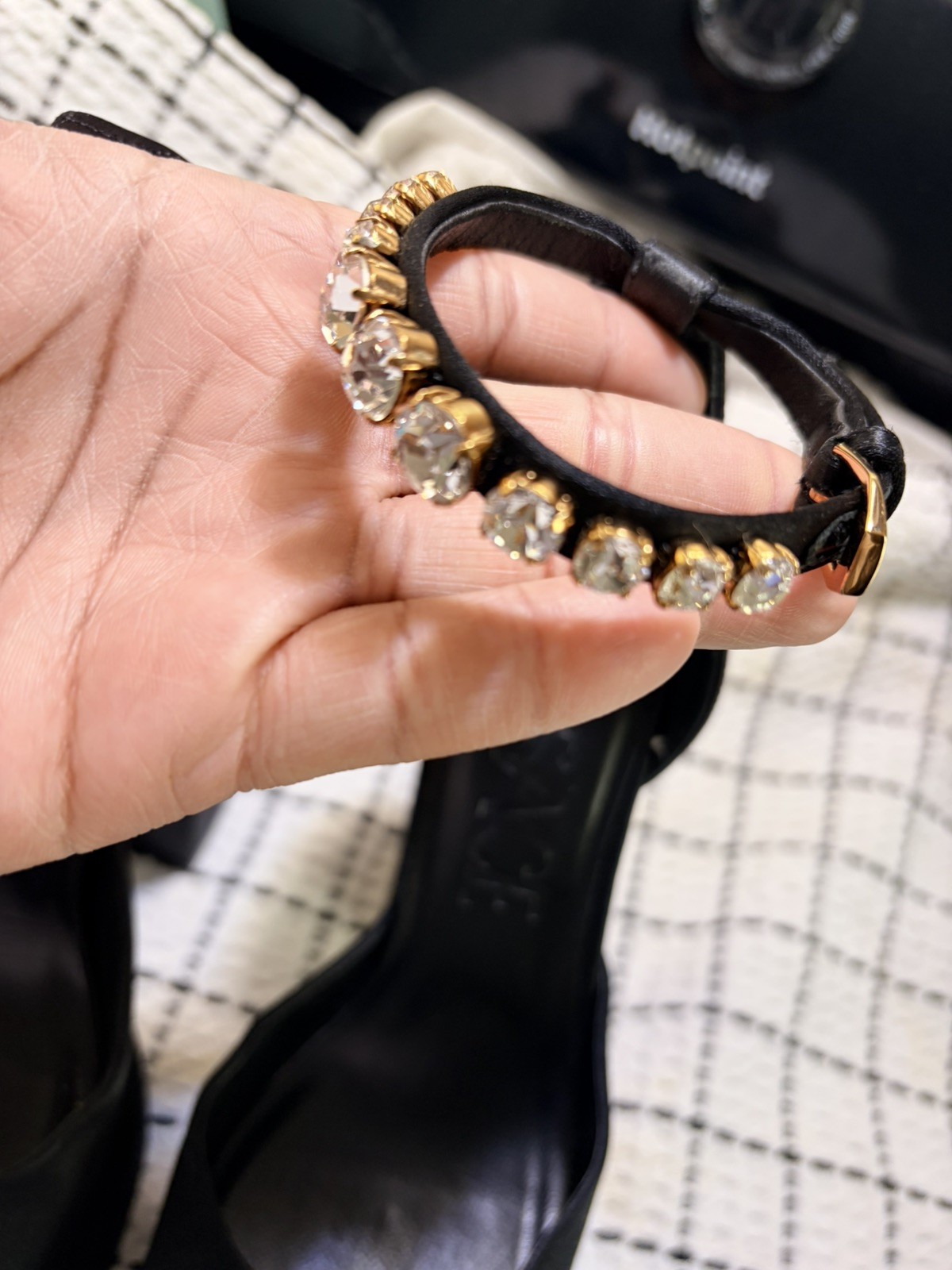 Versace Medusa Aevitas Black Patent Crystal Logo Platform Pumps 39.5 $1575