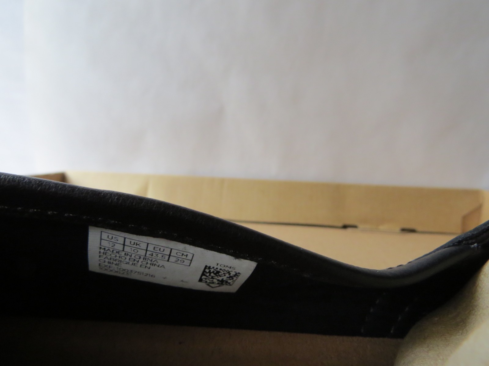 Tom’s Women’s Shoes Espadrilles Size 12, Black Full Grain Leather, New in Box