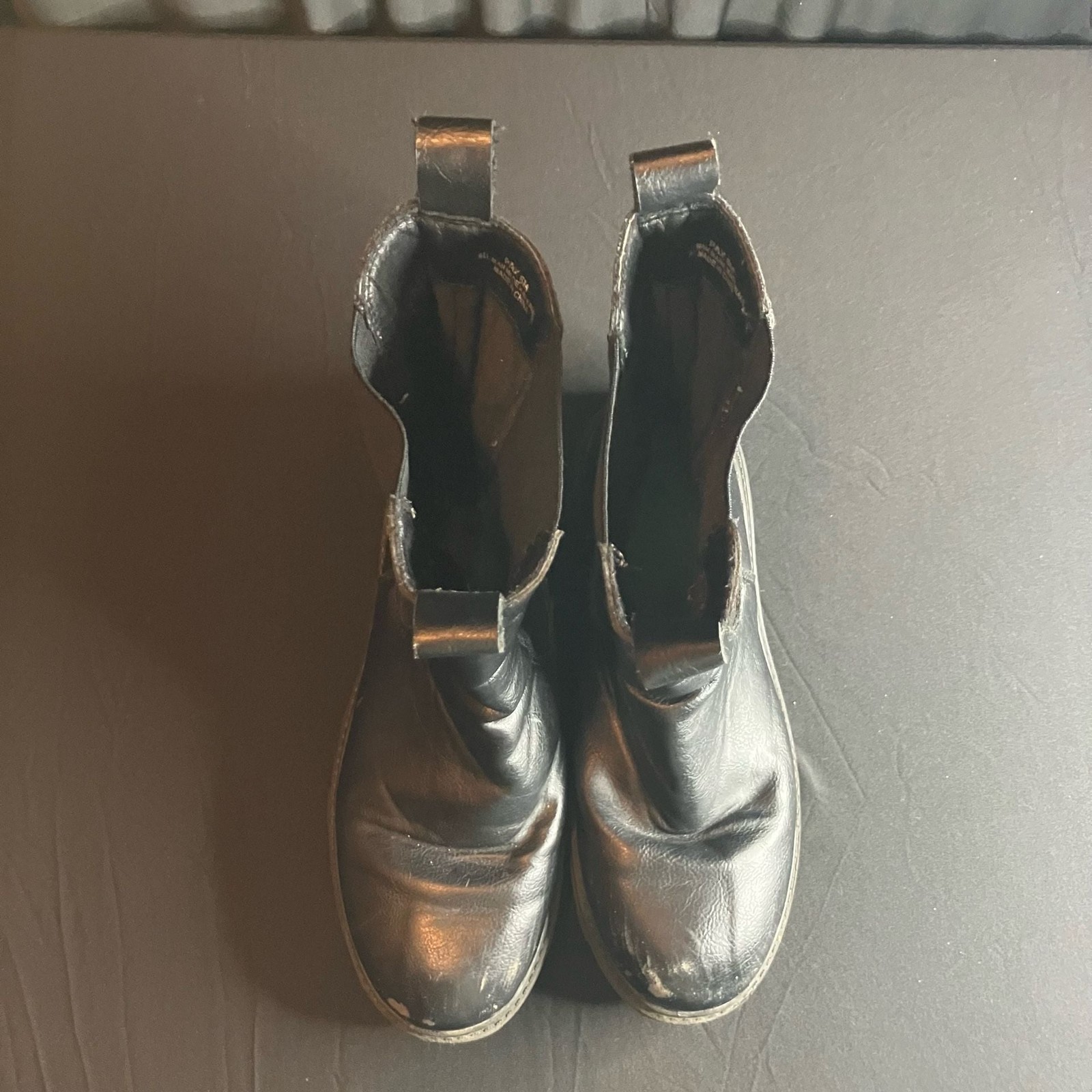 ZARA Mid-Calf Lug Sole Chunky Chelsea Boots size 6W