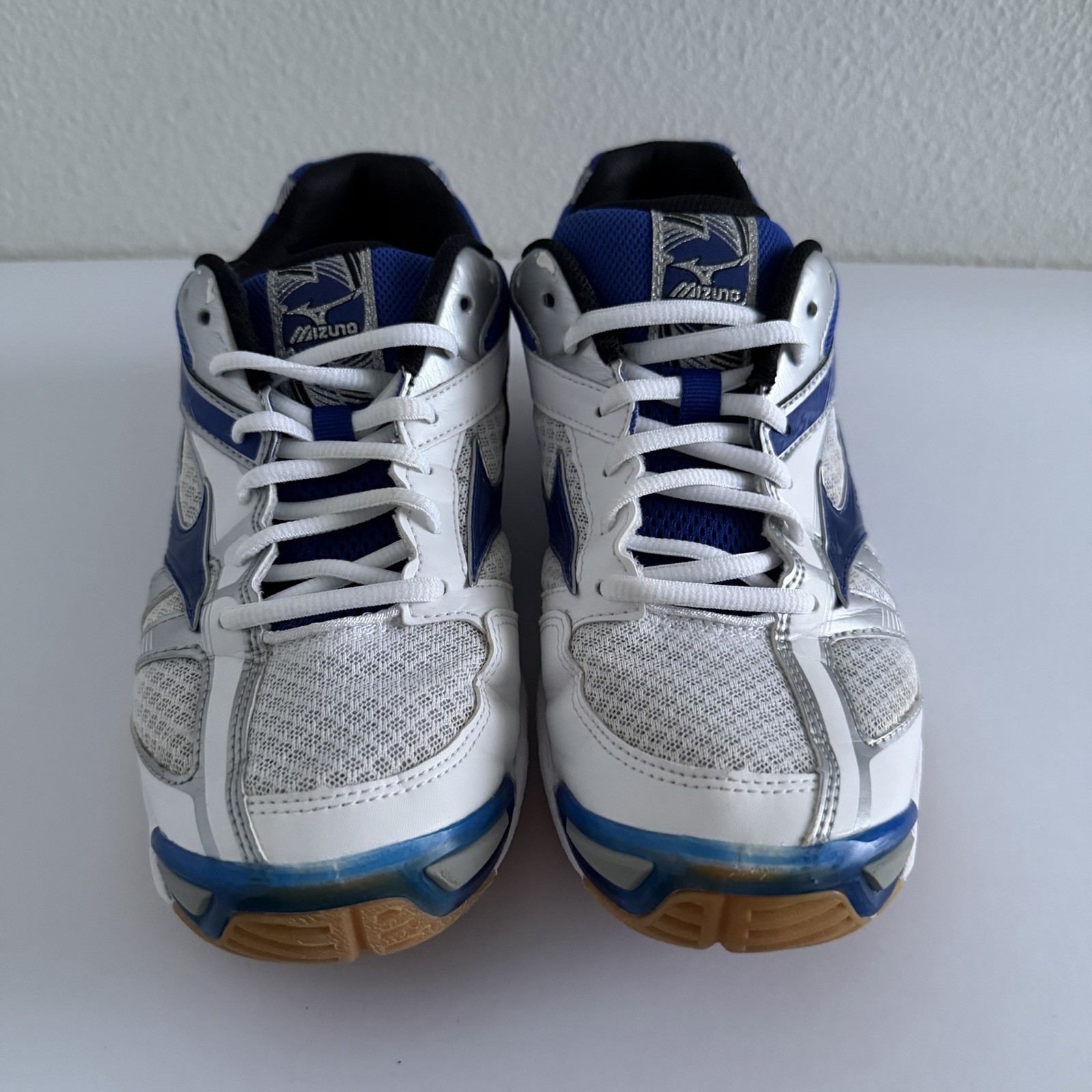 Mizuno Wave Bolt 6 Womens Volleyball Court Shoe Blue White 10 NEW