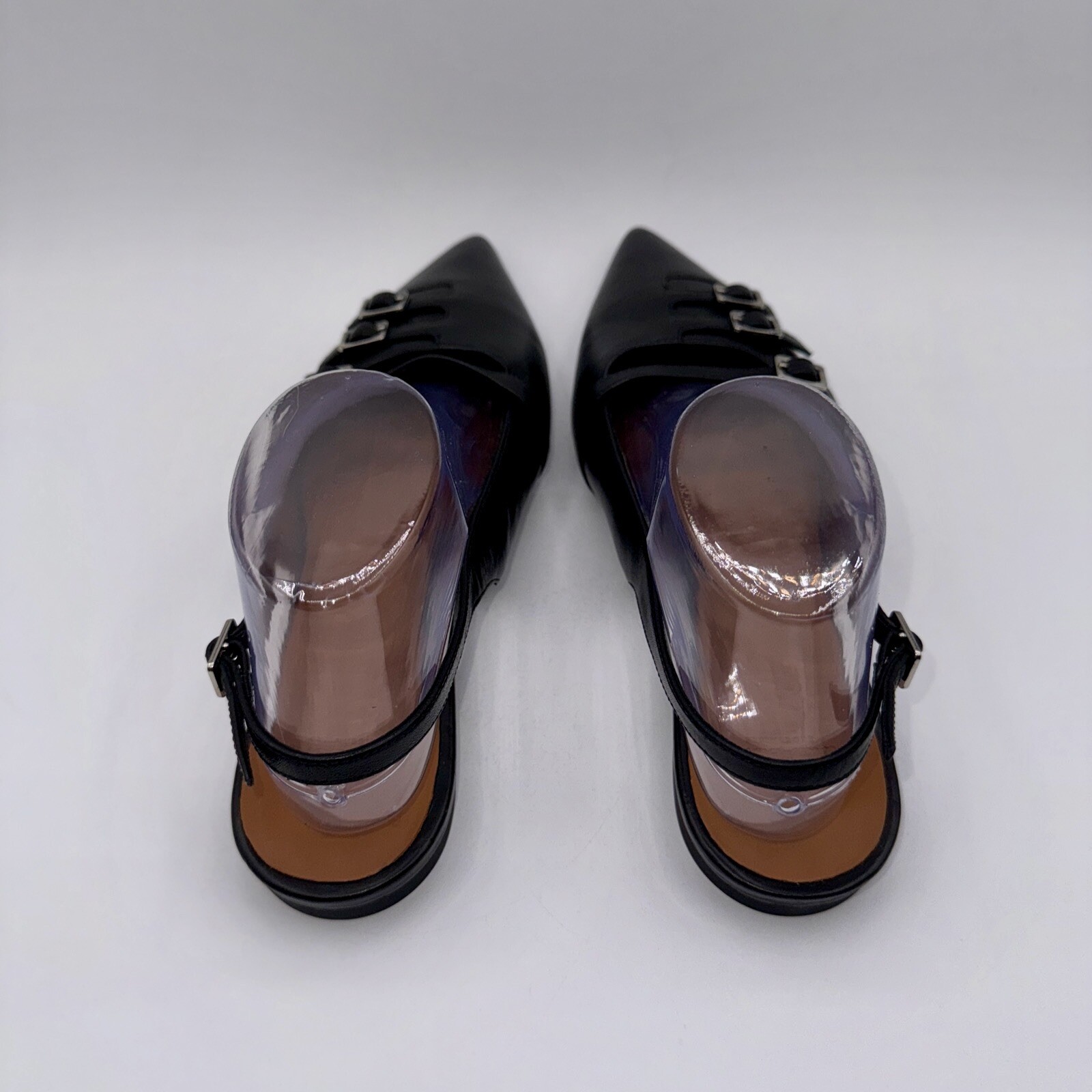 Vagabond Hermine Sling Back Flats Women’s Size 9 EU 39 Black Leather