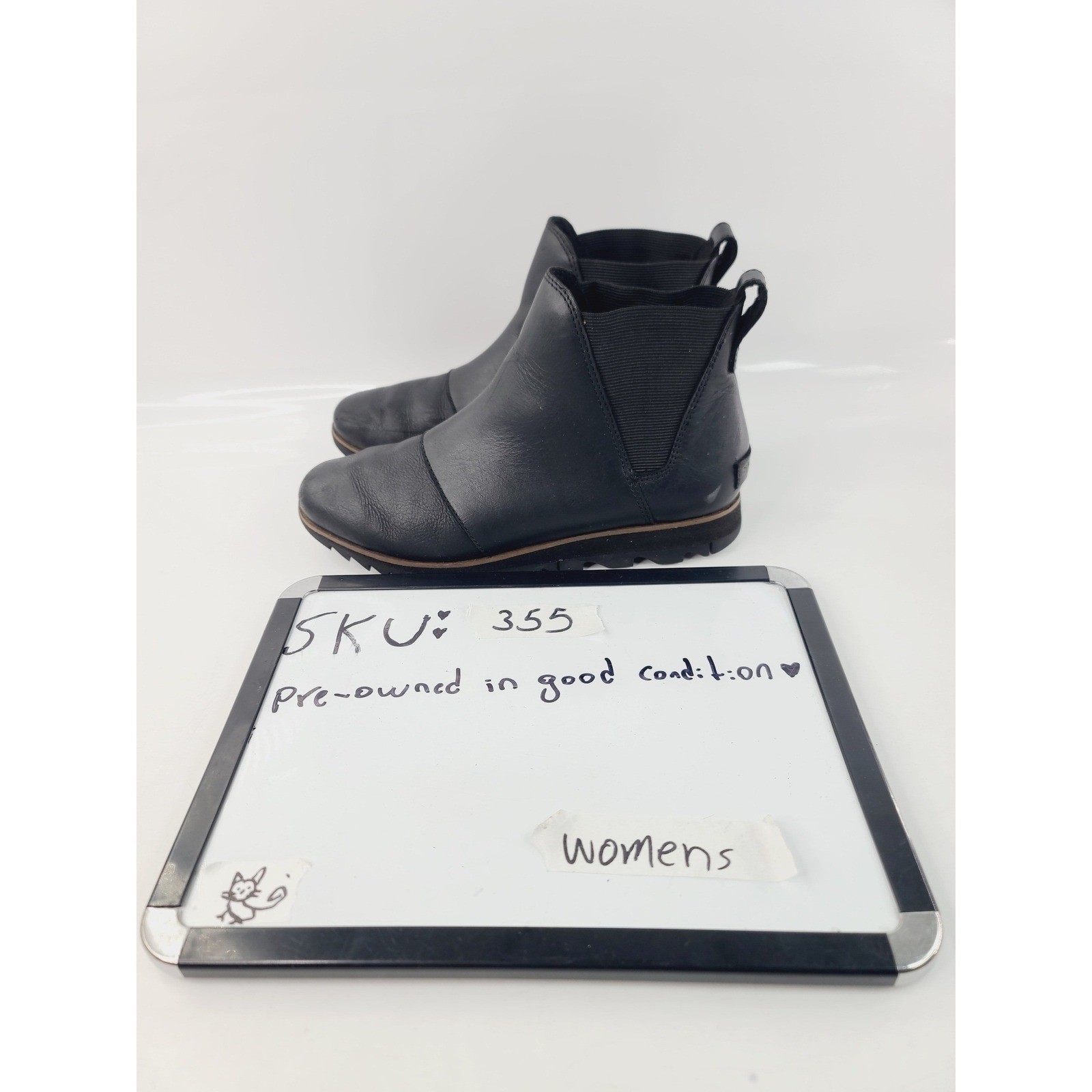 Sorel, Fall, Winter, Spring Almond Toe Chelsea Ankle Boots Women’s, Size 7 Black