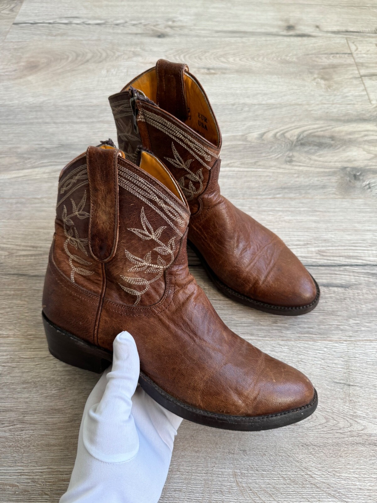 Mexicana 90s Cowboy Western Low Boots Vintage