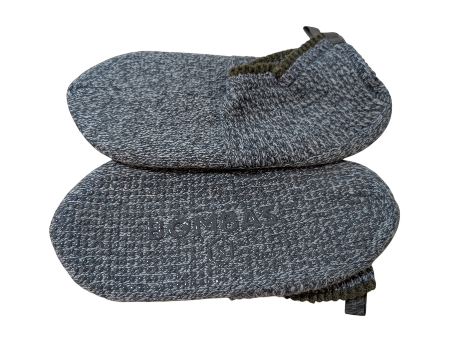 Bombas Gripper Slipper Lined Womens Small S Gray Blue US W 7-8.5 Multi-Colored