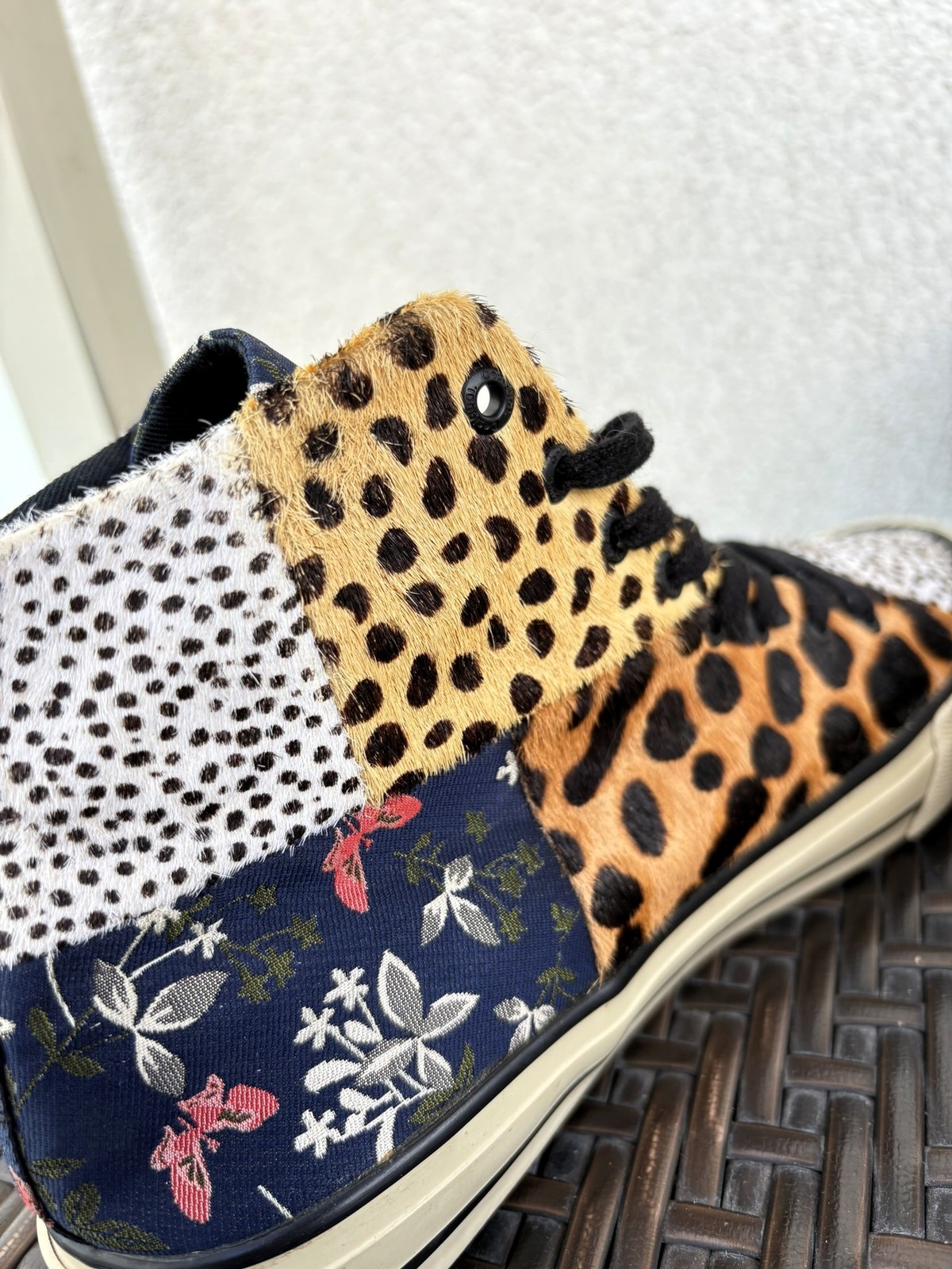 Desigual Shoes Beta Animal Print Women’s Leather Trainers Size 38