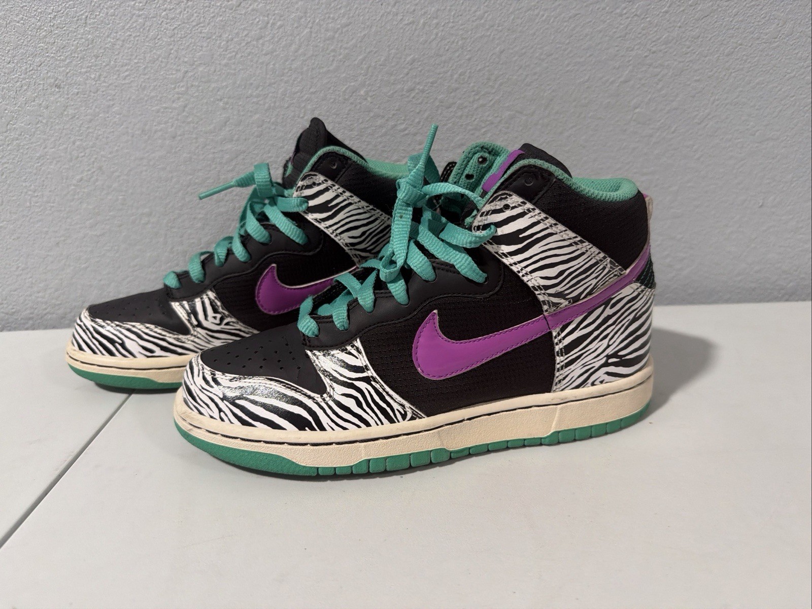 Nike Dunk Zebra Print Size 7.5 454054 051