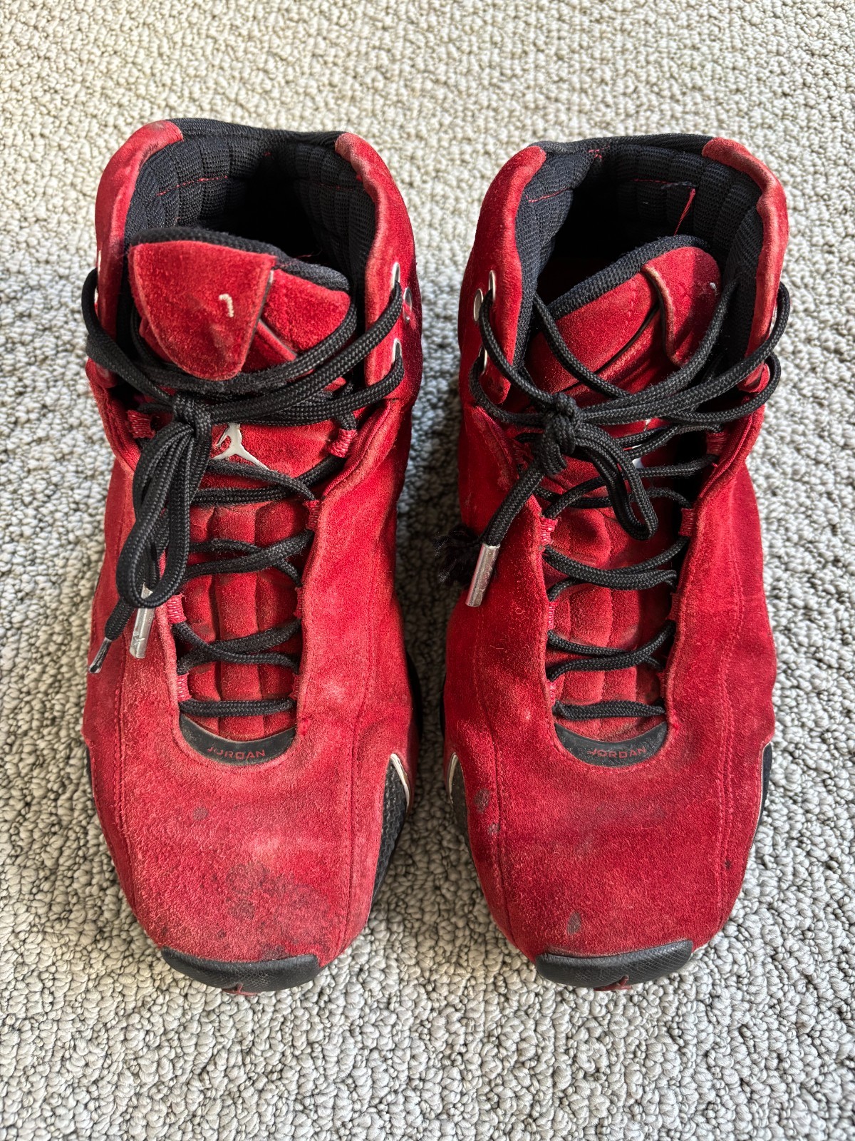 Nike Air Jordan XXI 21 OG Red Suede Basketball Shoes Men’s Size 10 Rare