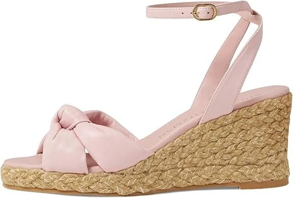 Stuart Weitzman Playa Espadrille Knot Wedge, Ballet/Natural, US 9 B