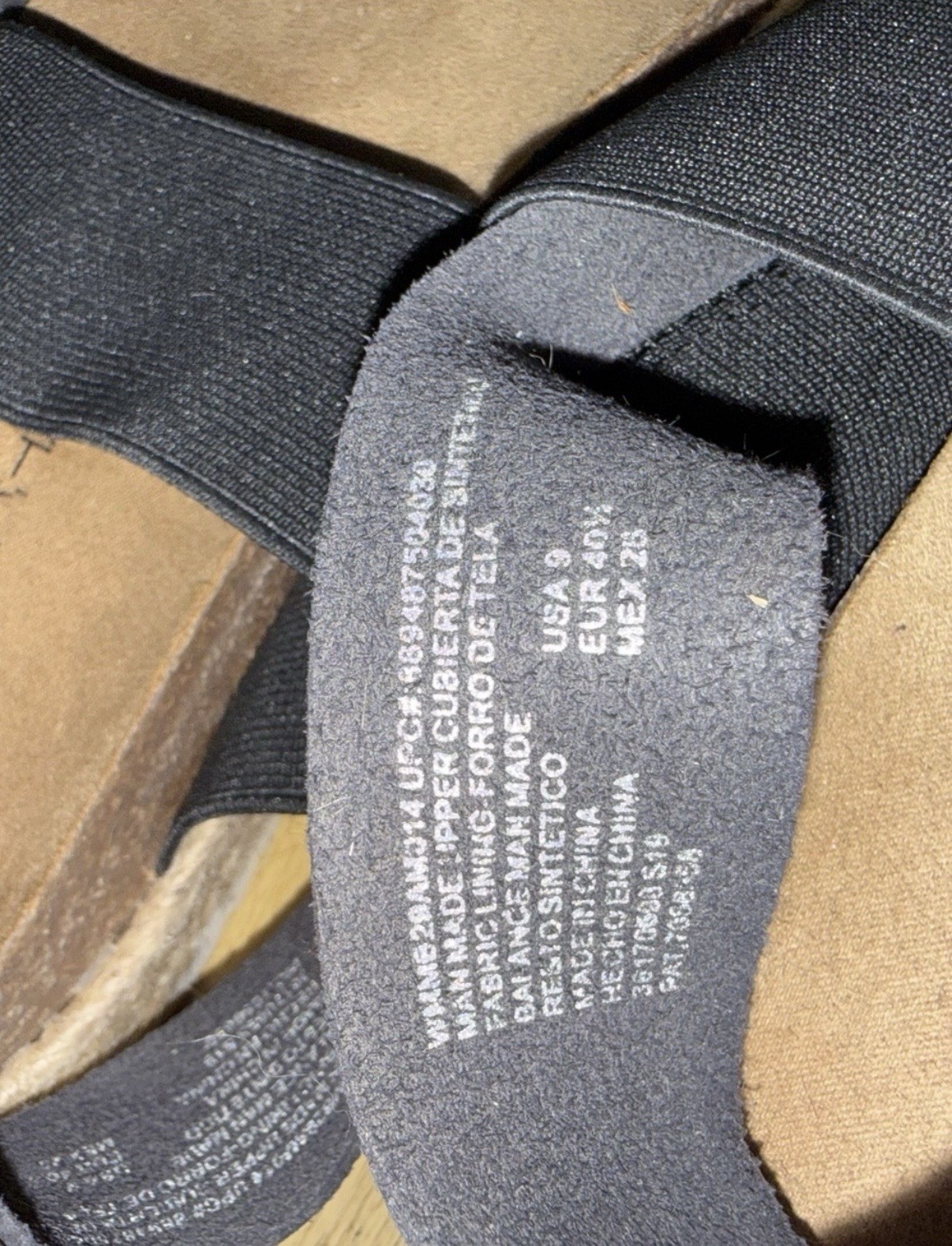 Big Buddha Black Strappy Platform Sandals Cork Footbed Slip On US 9 EU 40