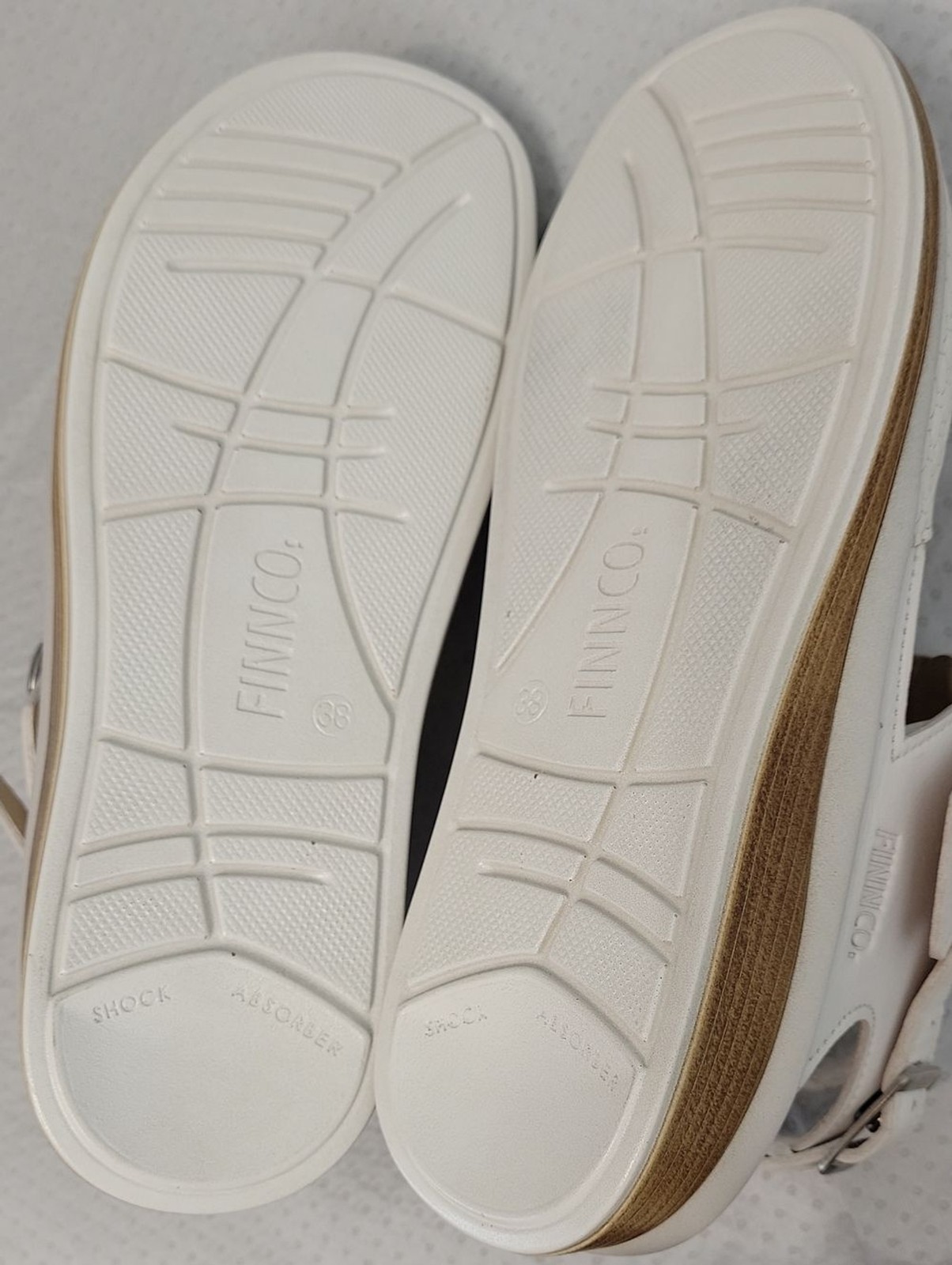 Finn Comfort Germany Waldi white comfort sandals womens size GR38 7.5 US