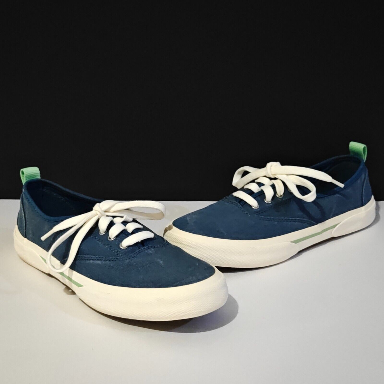 Women’s Sperry Pier Wave CVO Sneaker Shoes Blue Denim Think Boat