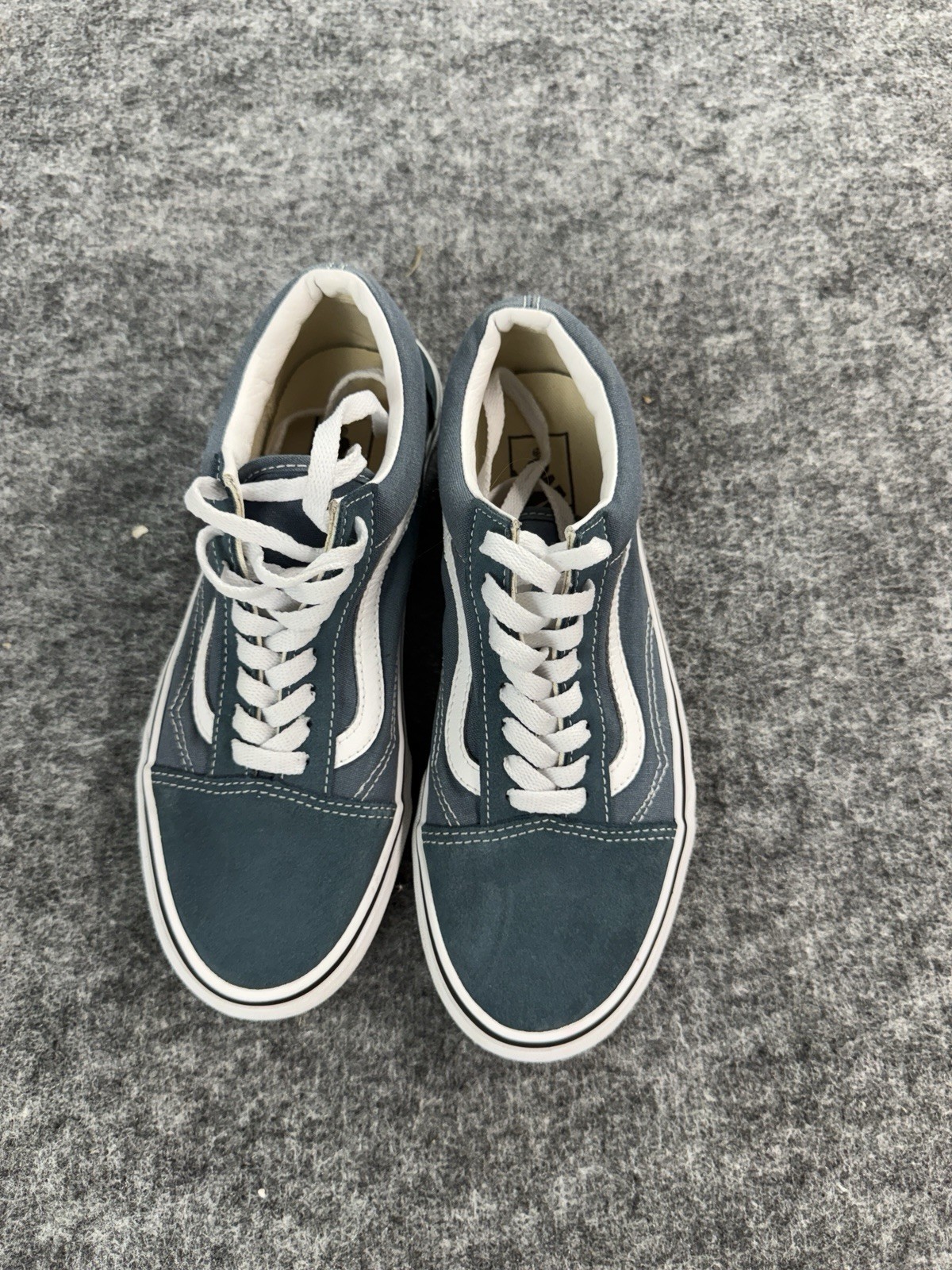 Vans Shoes Old Skool Shoes Women 8.5 Men 7 Sneakers Low Top Teal Blue N187