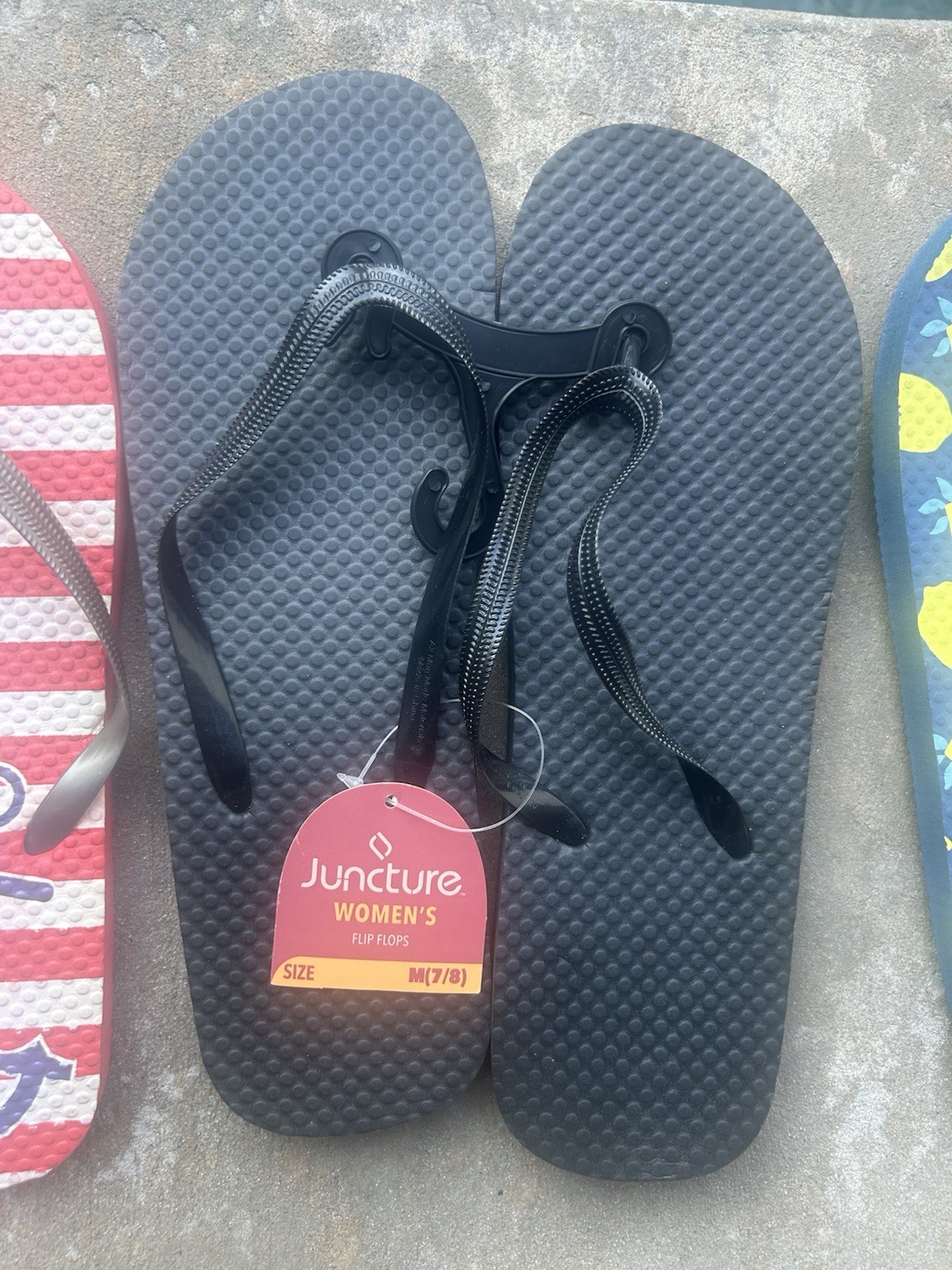 Lot of 5 Juncture Women’s Flip Flops Size 7/8 New Assorted Colors NWT