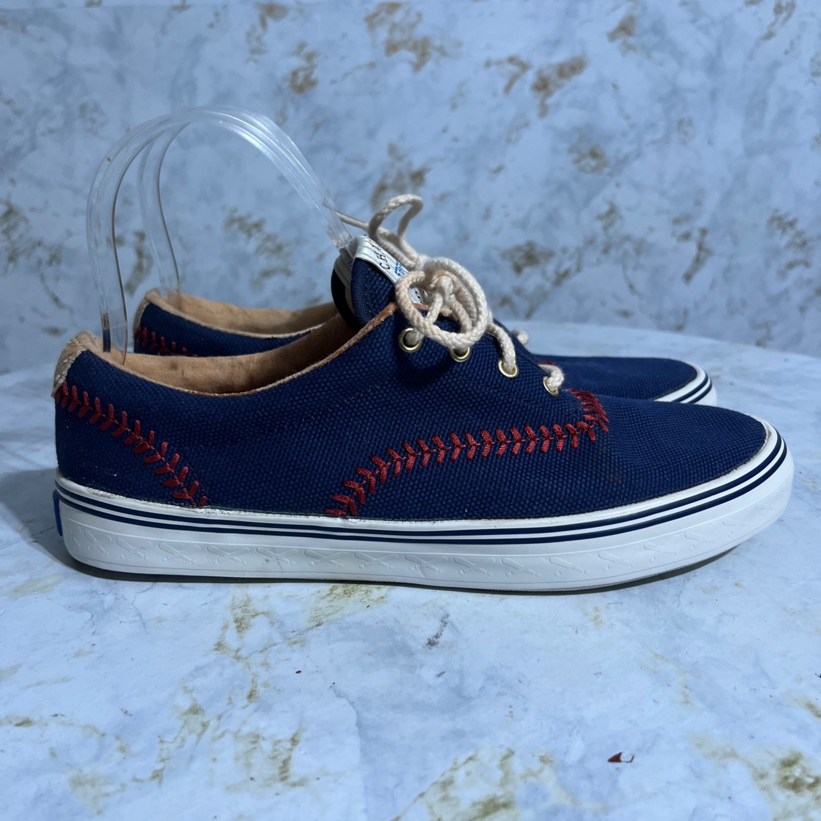 VTG Keds Baseball Women’s Size 7 Shoes Blue Red Casual Low Top Trainer Sneakers