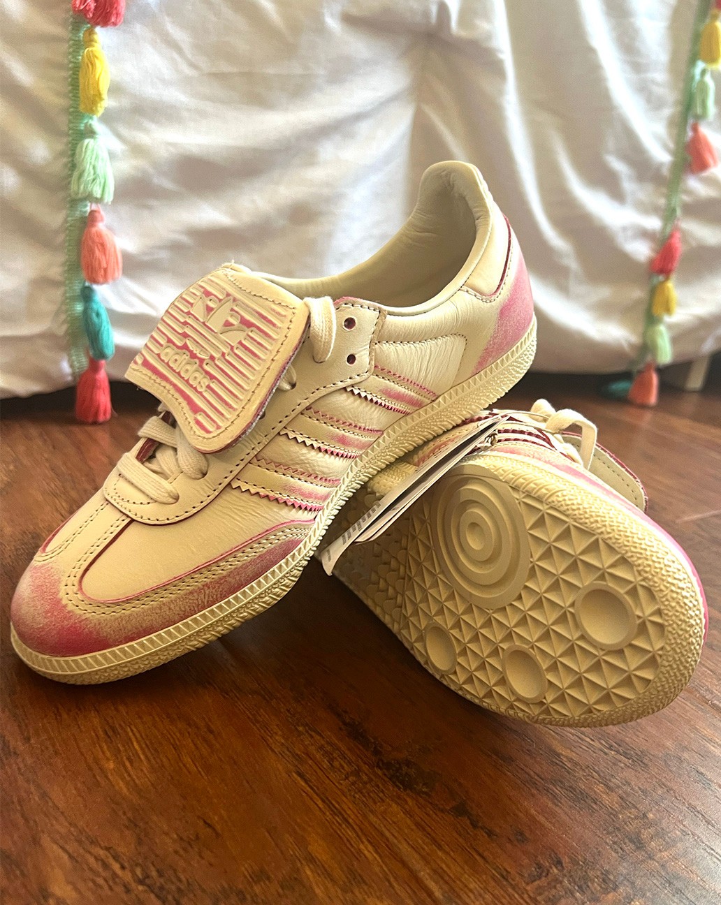 Adidas Samba LT Color Fade Cream Shock Pink Womens Shoes Size 5.5 NEW no Box