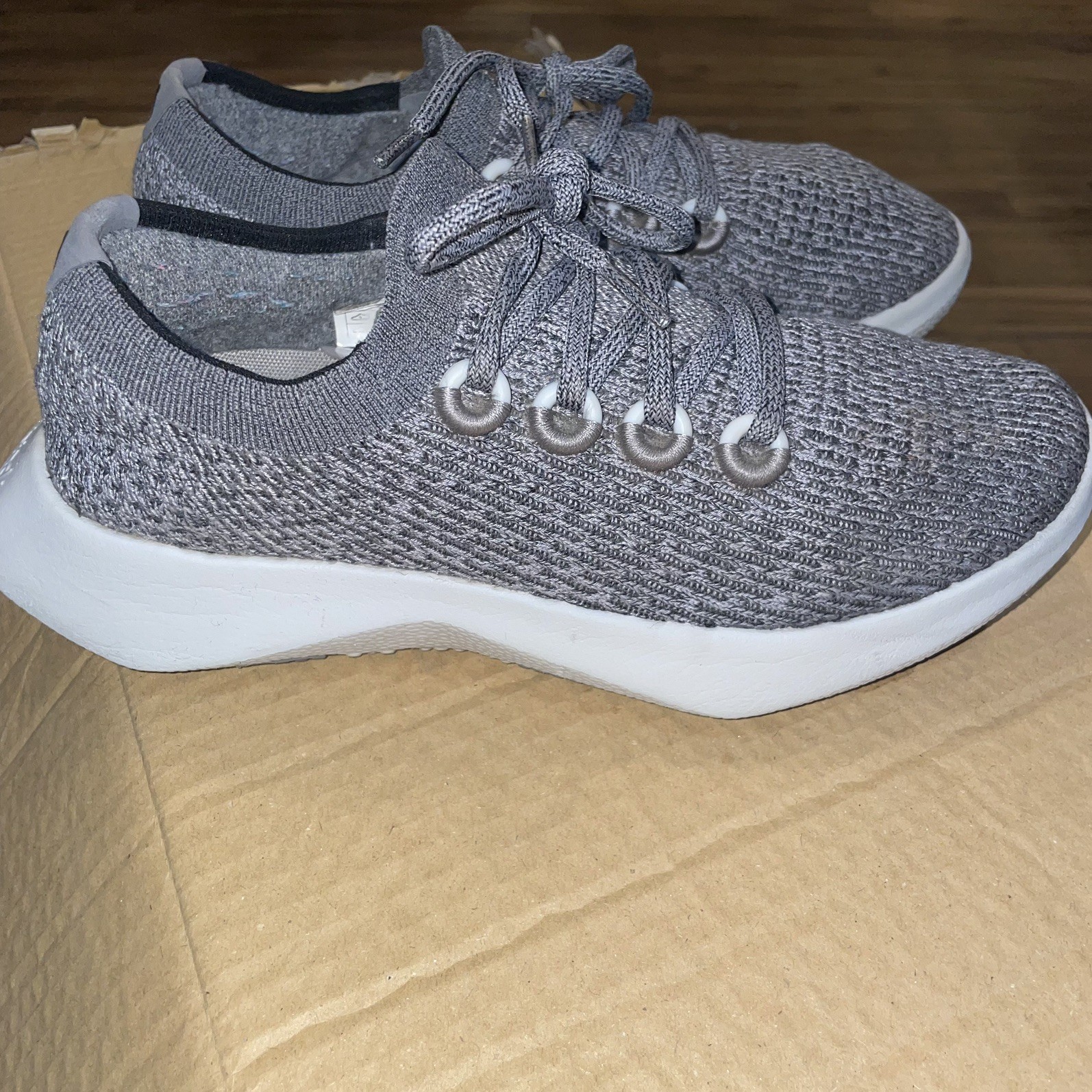 Allbirds Tree Dasher 2 Women Size 7.5 Gray/White Athletic Running Shoes Sneakers
